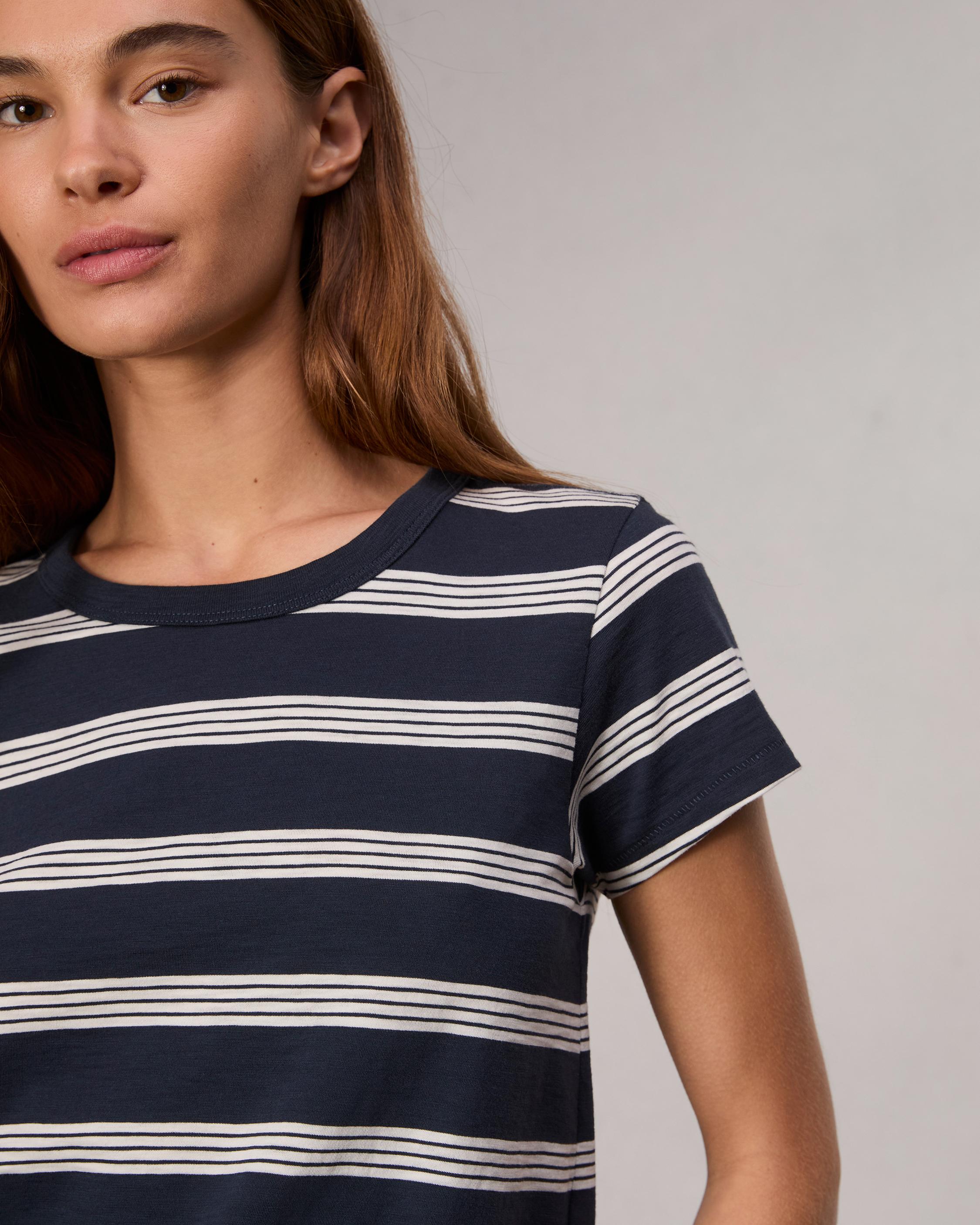 The Slub Striped Tee image number 6