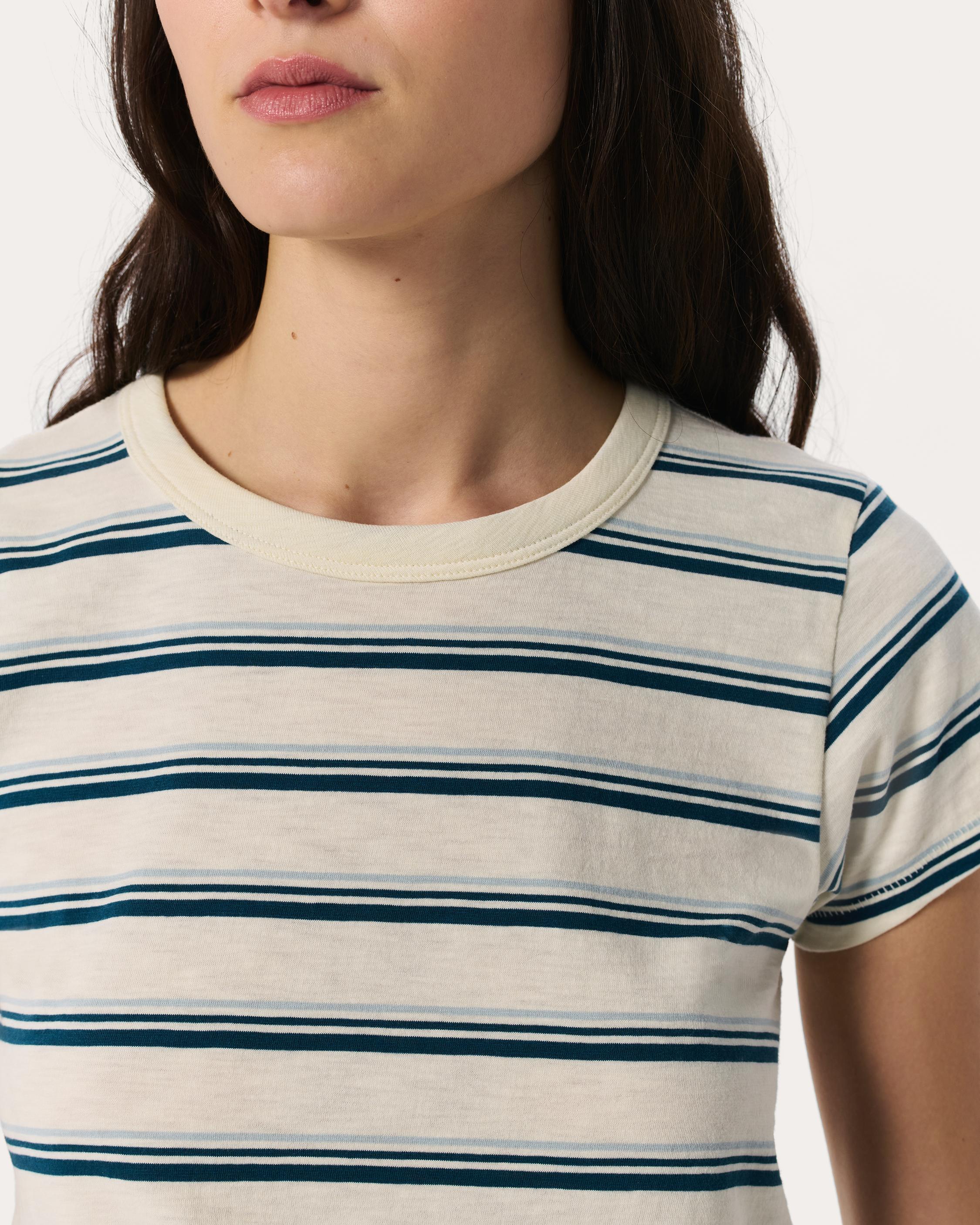 The Slub Striped Tee image number 4