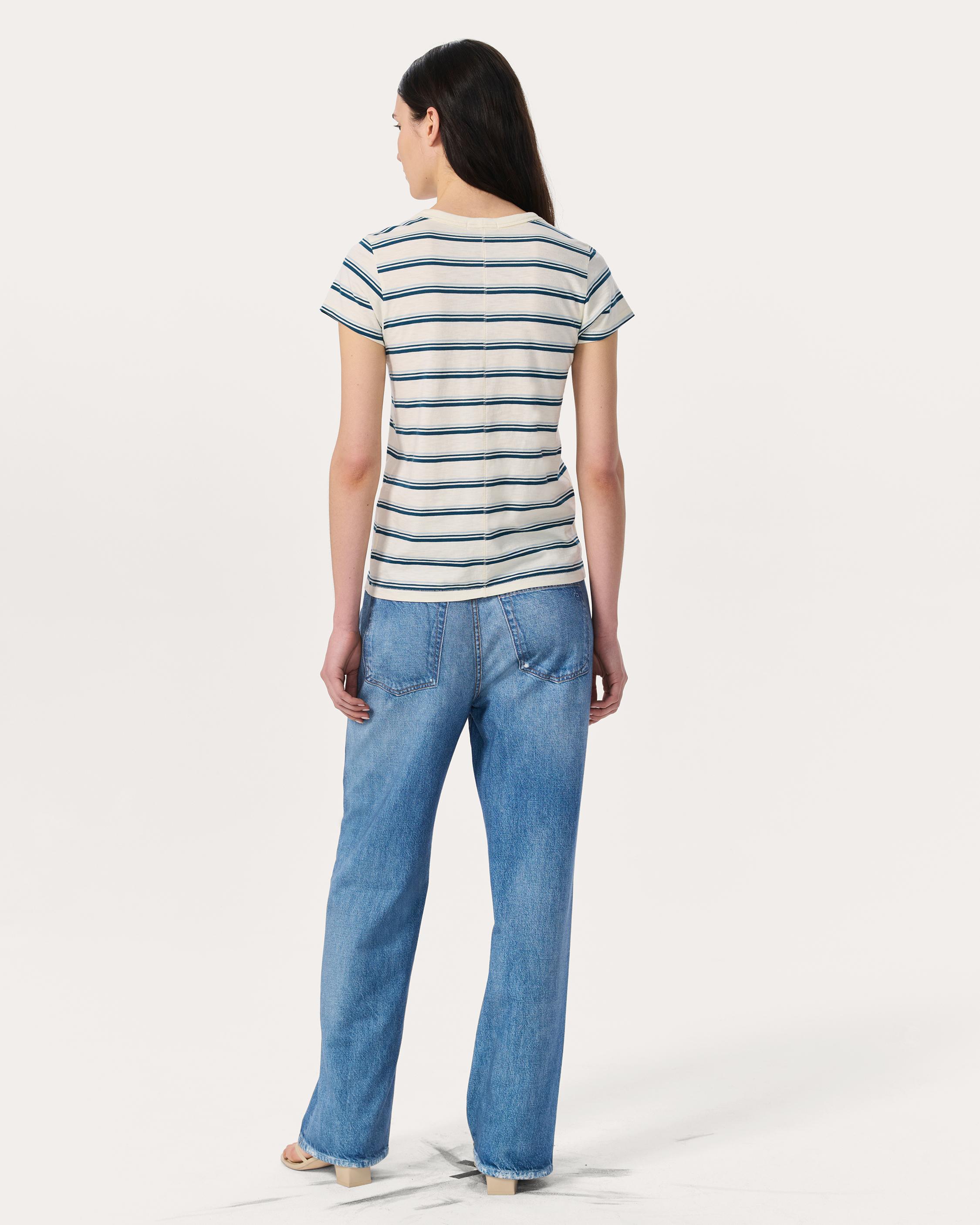 The Slub Striped Tee image number 7