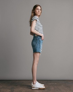 The Knit Stripe Short Sleeve Tee image number 4
