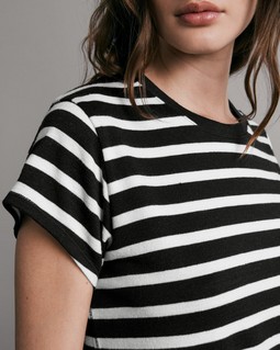 The Knit Stripe Short Sleeve Tee image number 6