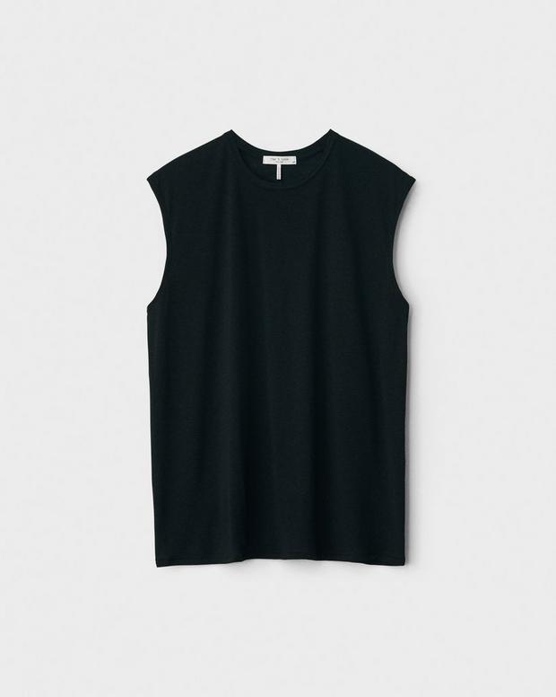 Michal Linen Muscle Tank image number 2