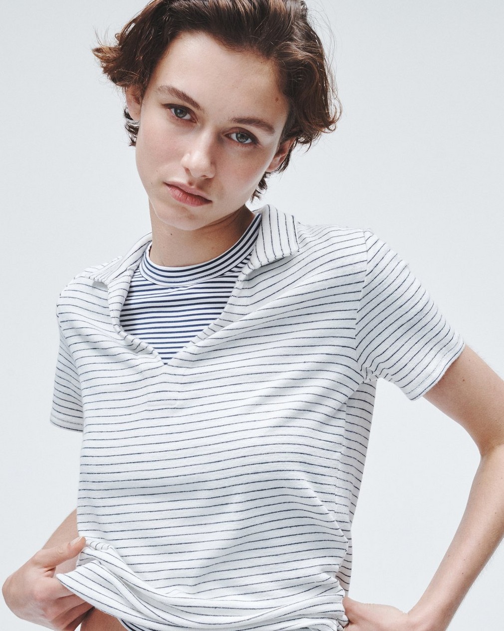 The Knit Striped Polo