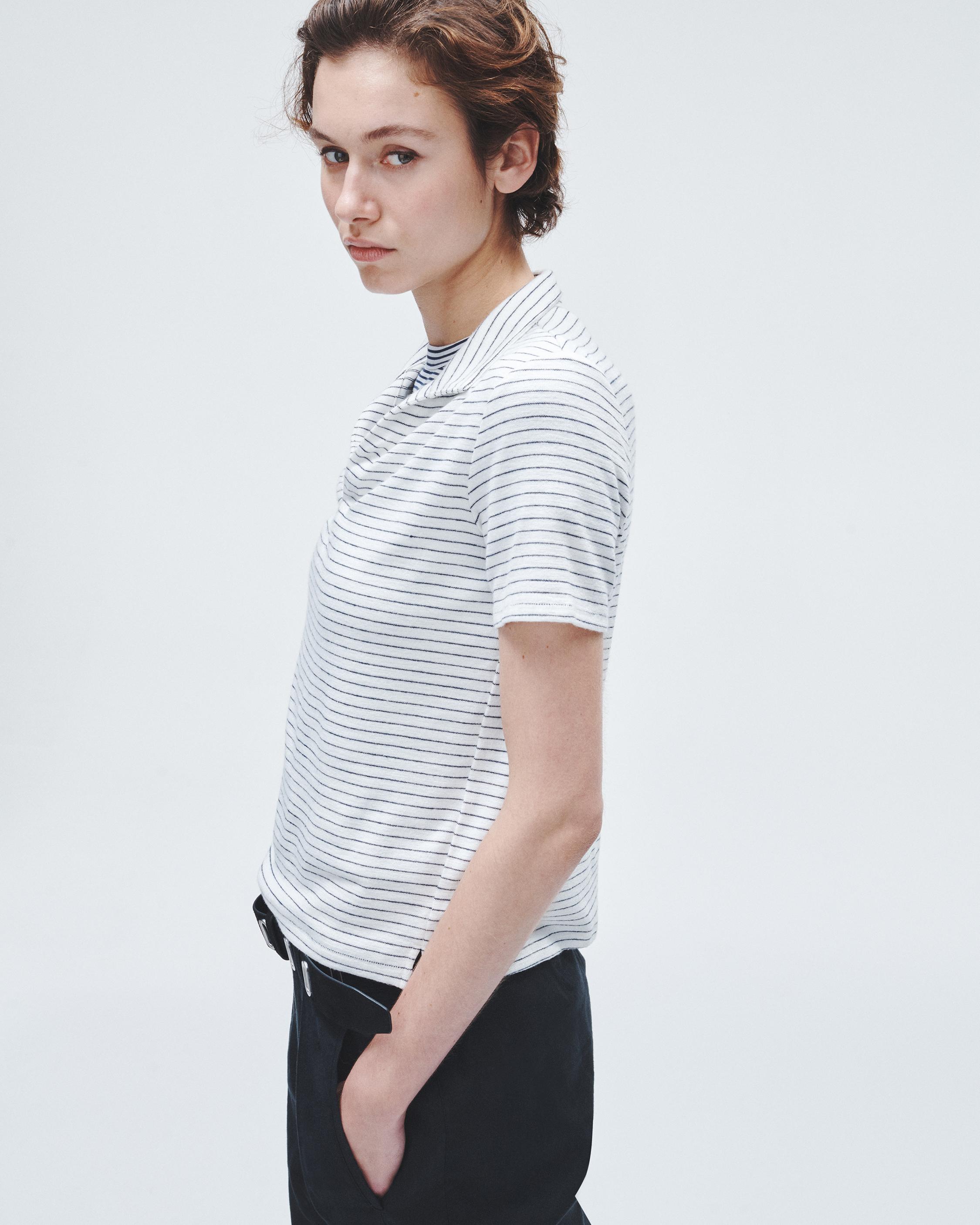 The Knit Striped Polo image number 3