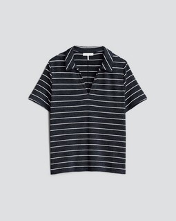 The Knit Stripe Rayon Polo image number 2
