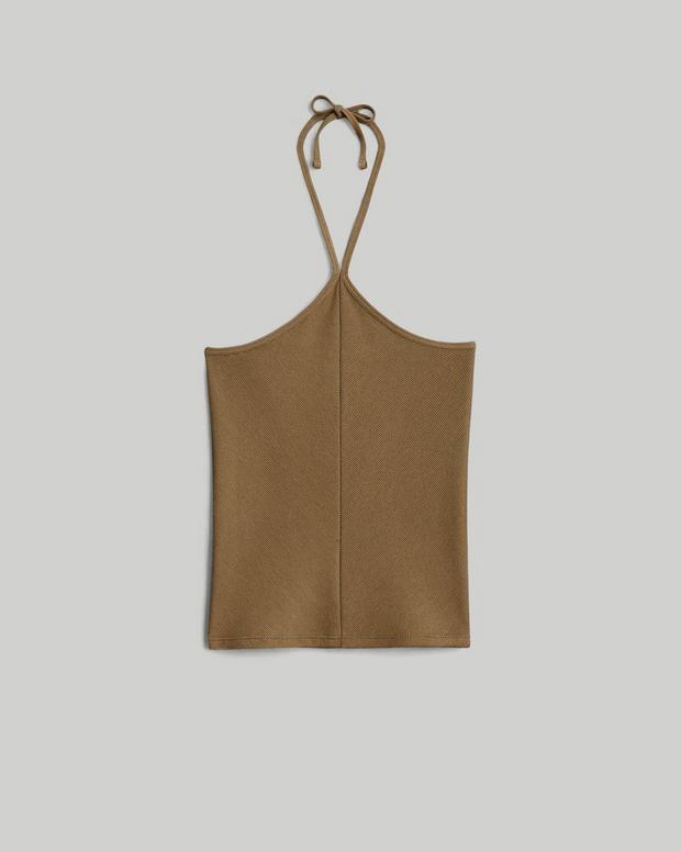 The Essential Rib Halter Top image number 2