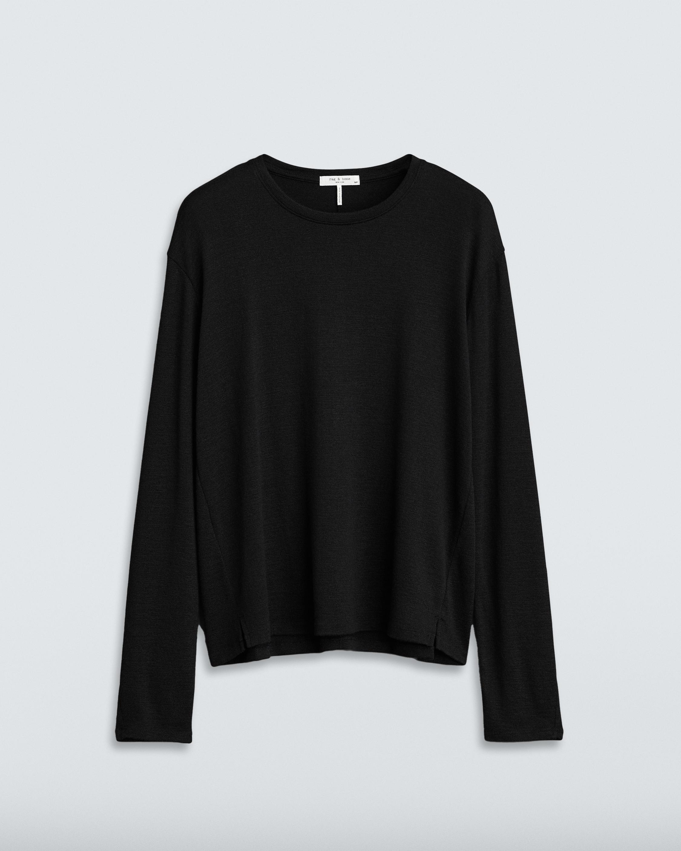 Promise Me Long Sleeve Crop Black