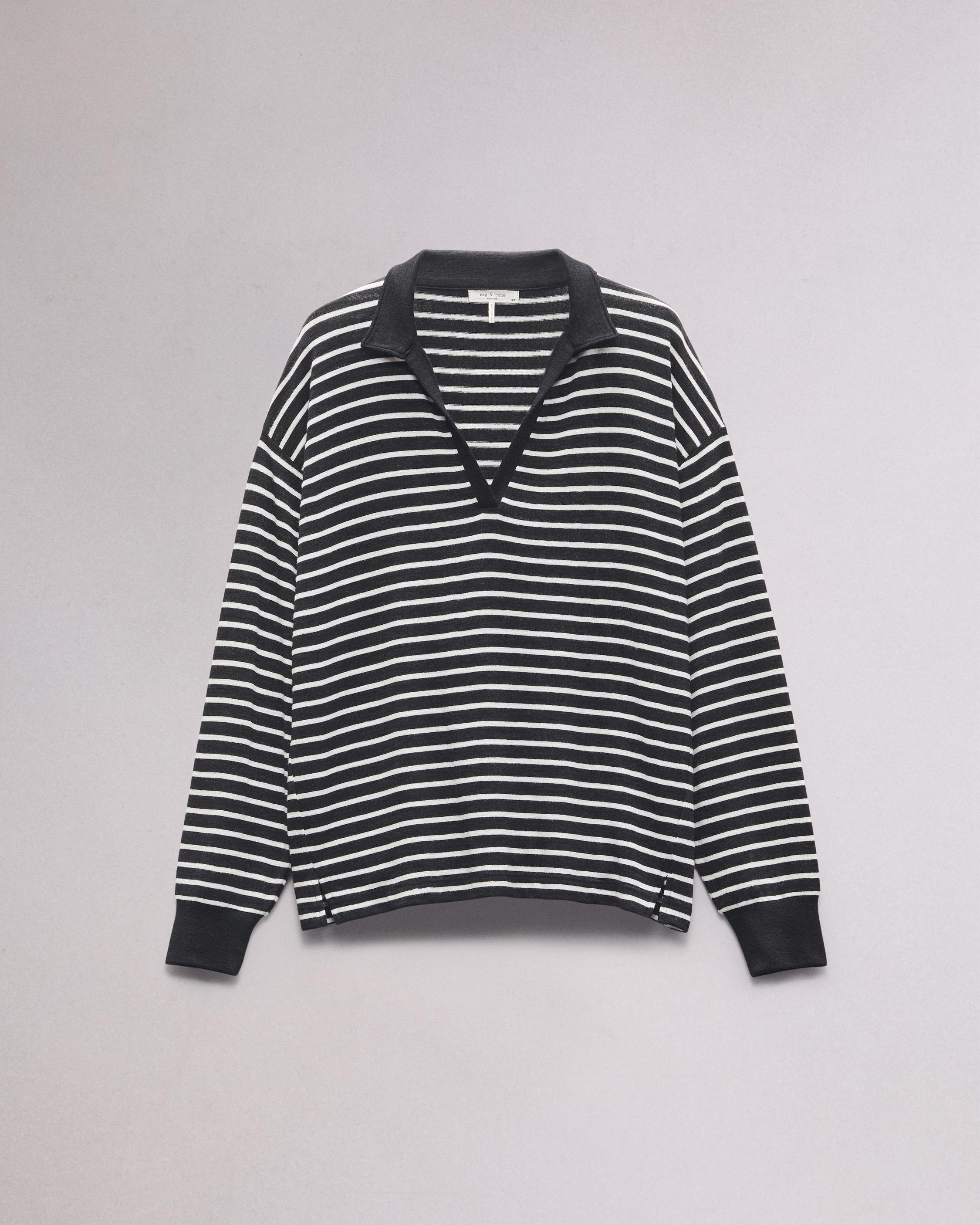 The Stripe Knit Polo