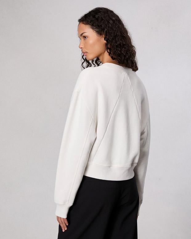 New York Terry Sweatshirt - Ivory Multi | rag & bone sale New York Terry Sweatshirt - Ivory Multi | rag & bone sale