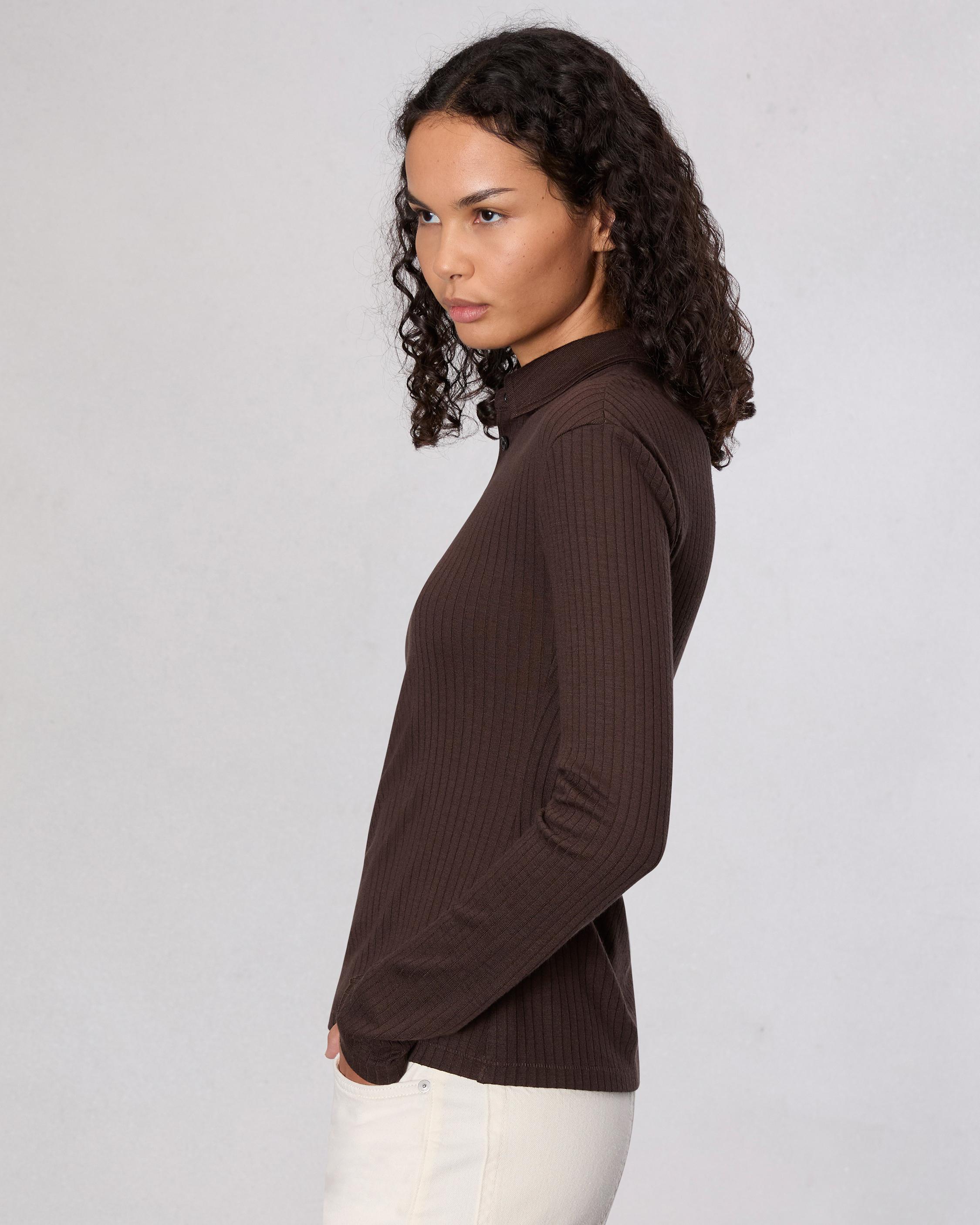 The Knit Rib Polo Shirt image number 4