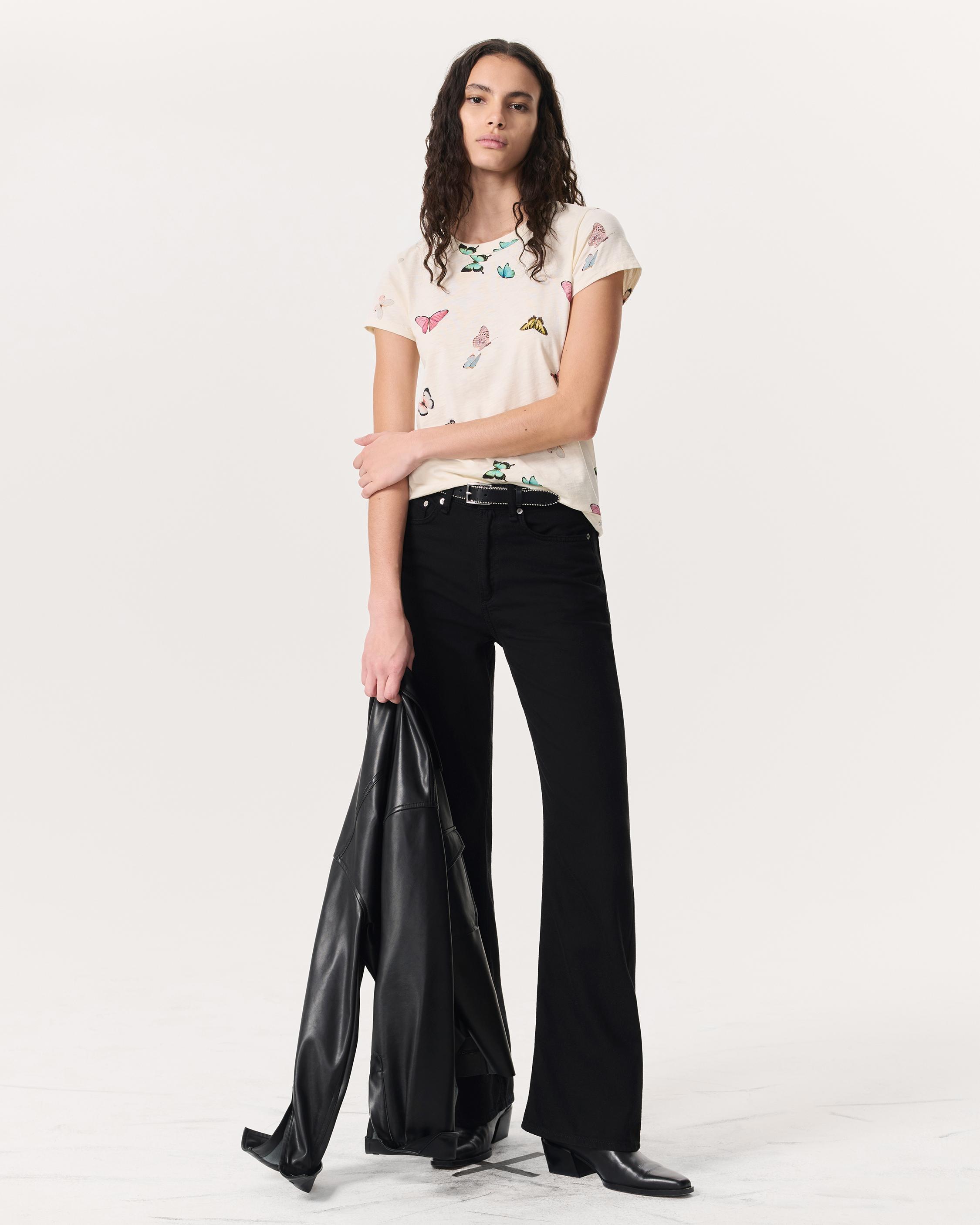 Butterfly Printed Cotton T-Shirt - image 4