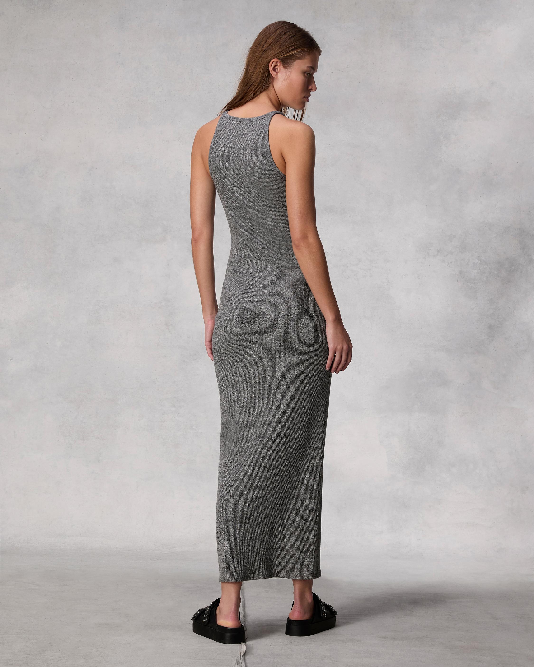 The Essential Rib Dress Heather Grey rag bone