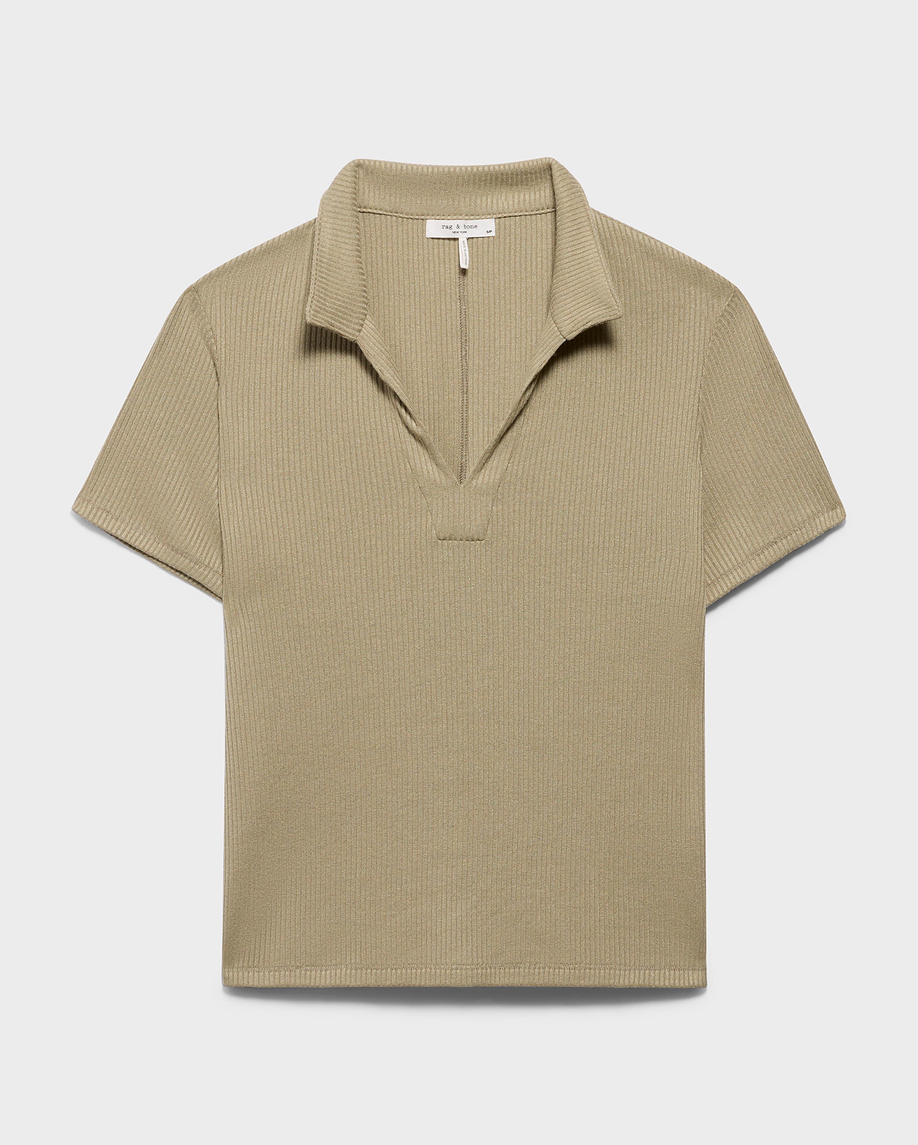 The Knit Rib Short Sleeve Polo