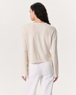 The Knit Striped Long-Sleeve T-Shirt - Ivory/White | rag & bone The Knit Striped Long-Sleeve T-Shirt - Ivory/White | rag & bone