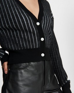 Dallyce Cropped Wool Cardigan image number 5