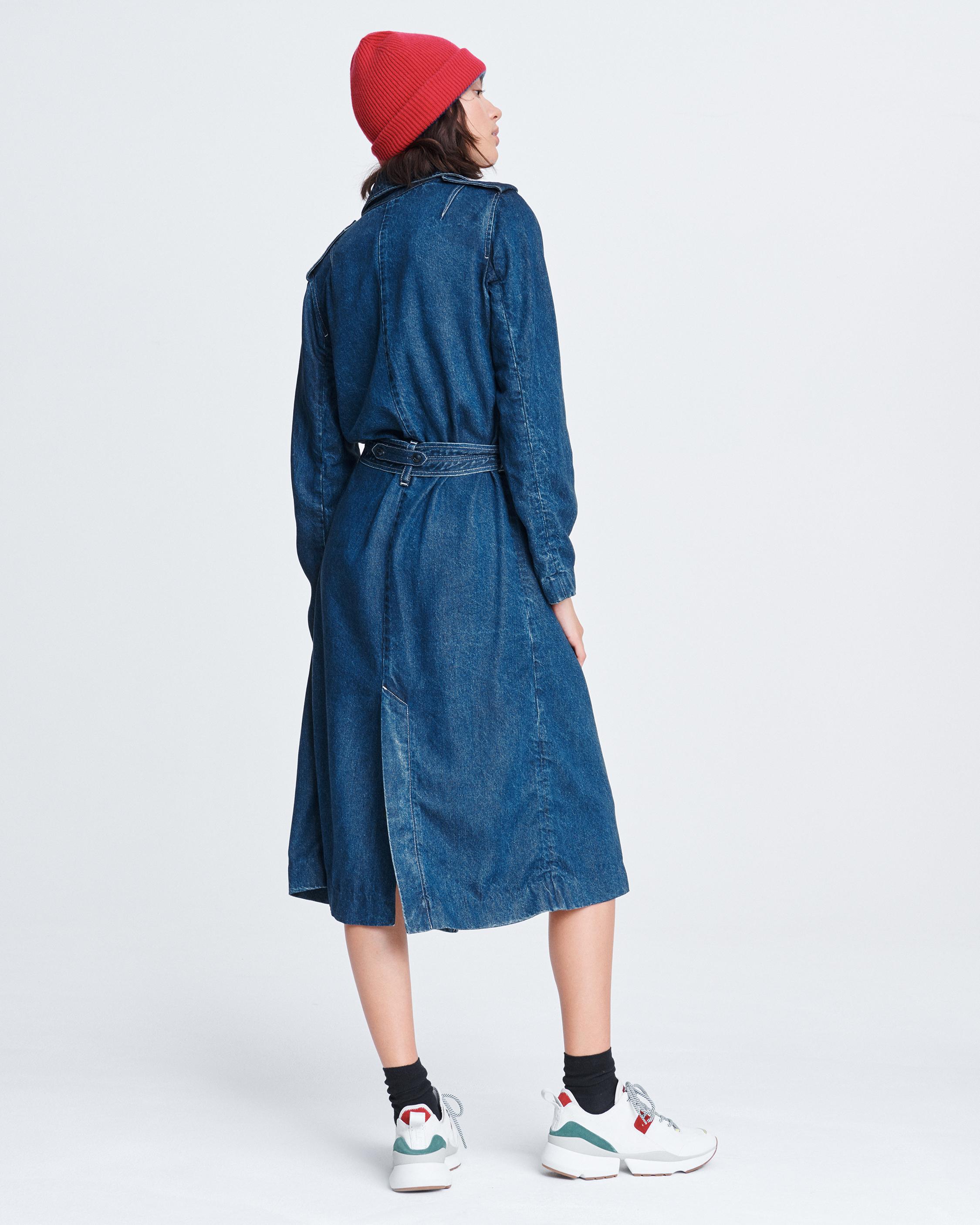 Monogram Denim Trench Coat - OBSOLETES DO NOT TOUCH