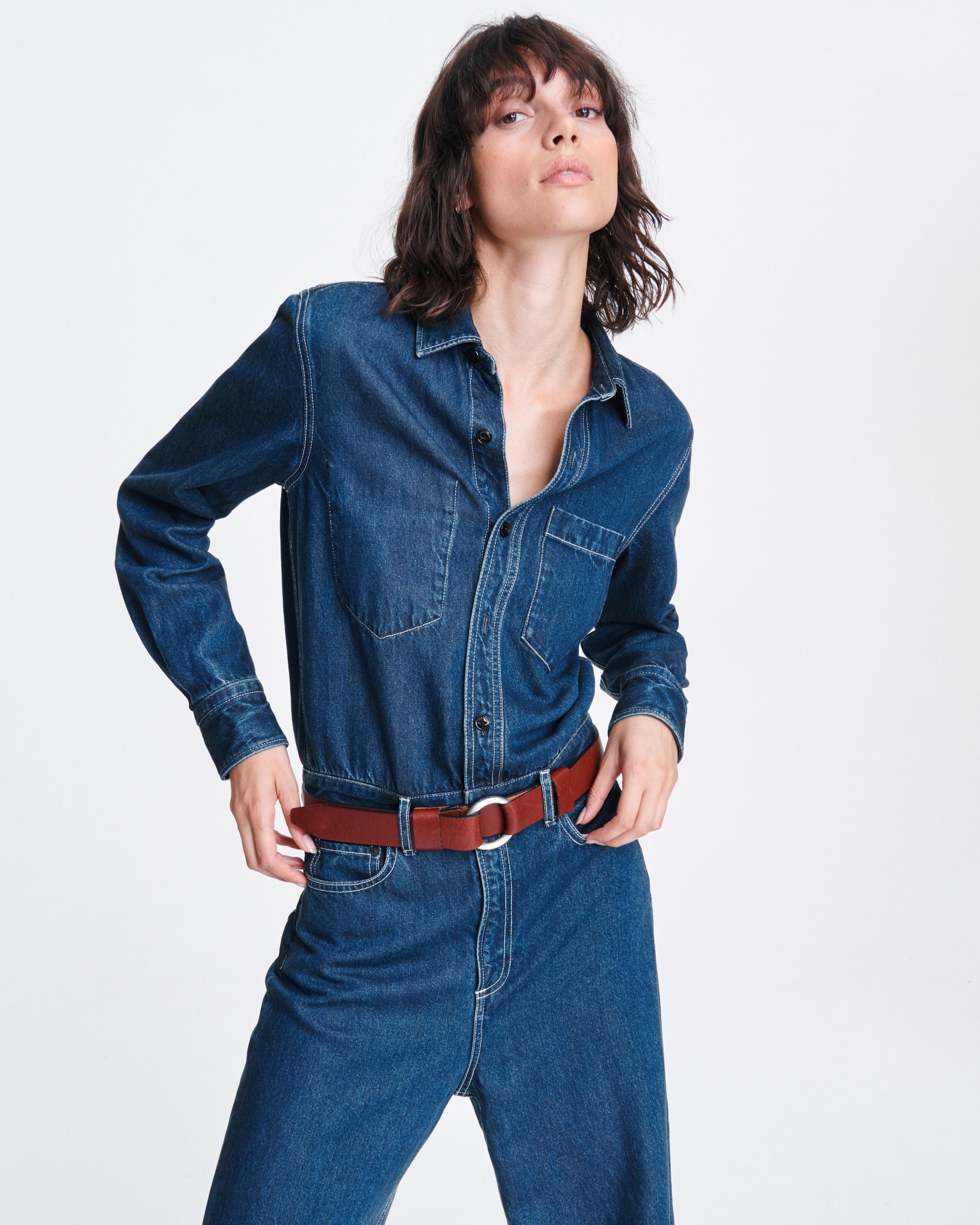 All in one sales jean jumpsuit