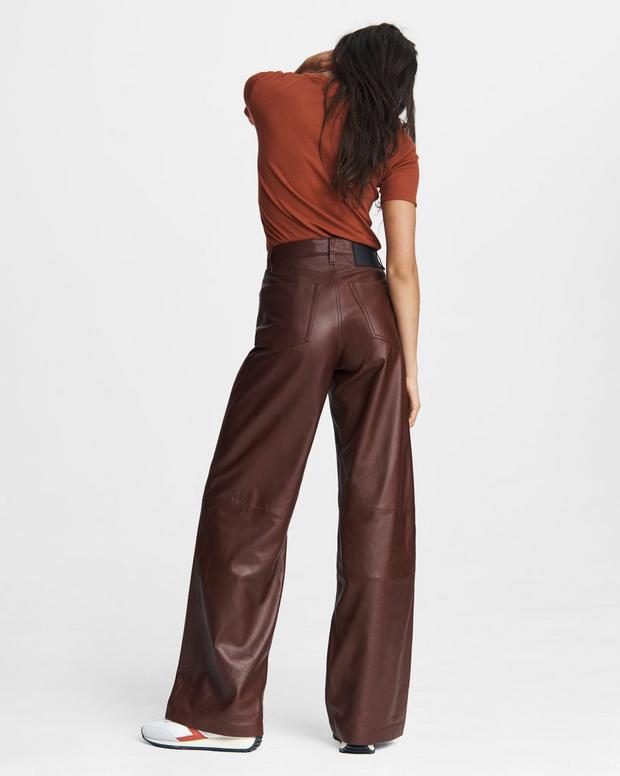 Super High-Rise Leather Pant image number 3