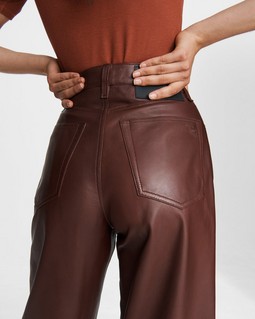 Super High-Rise Leather Pant image number 5