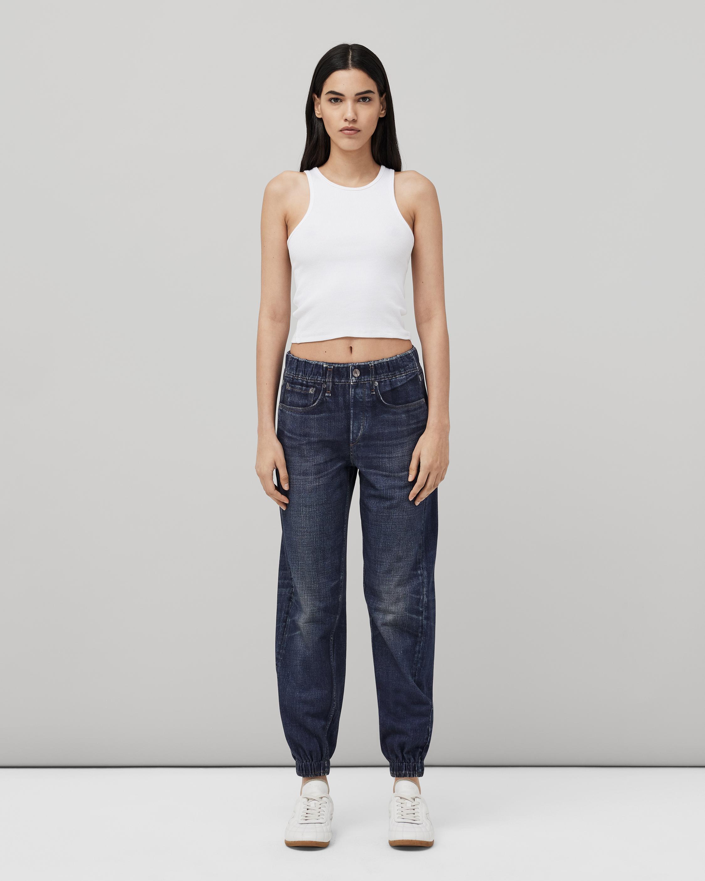 Miramar Jogger Sweatpants, Printed to Look like Denim Jeans