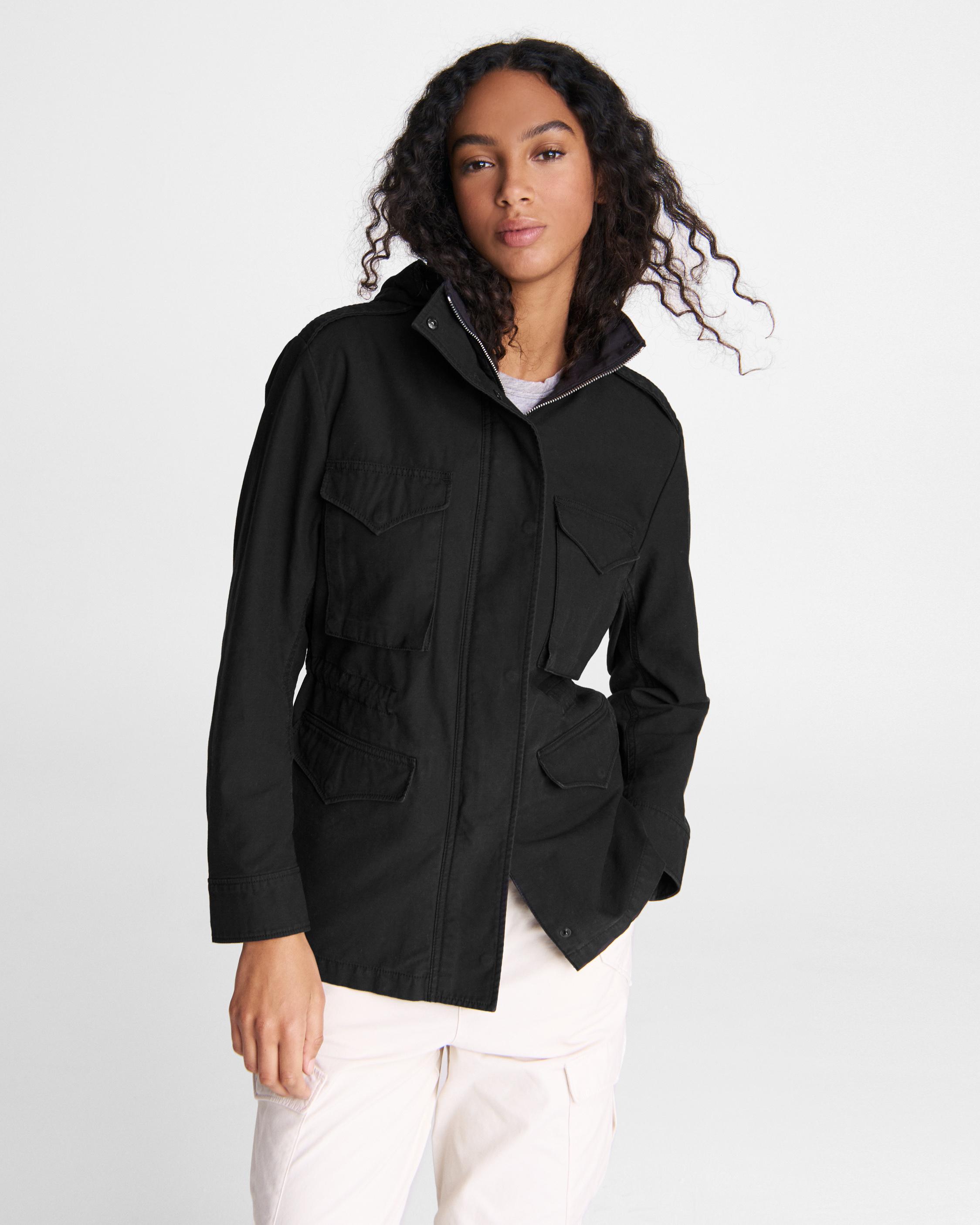 Nike Sportswear Essentials M65 Women's Jacket Black Baggy Military  DD5985-010