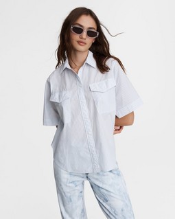 Florian Cropped Cotton Shirt image number 1