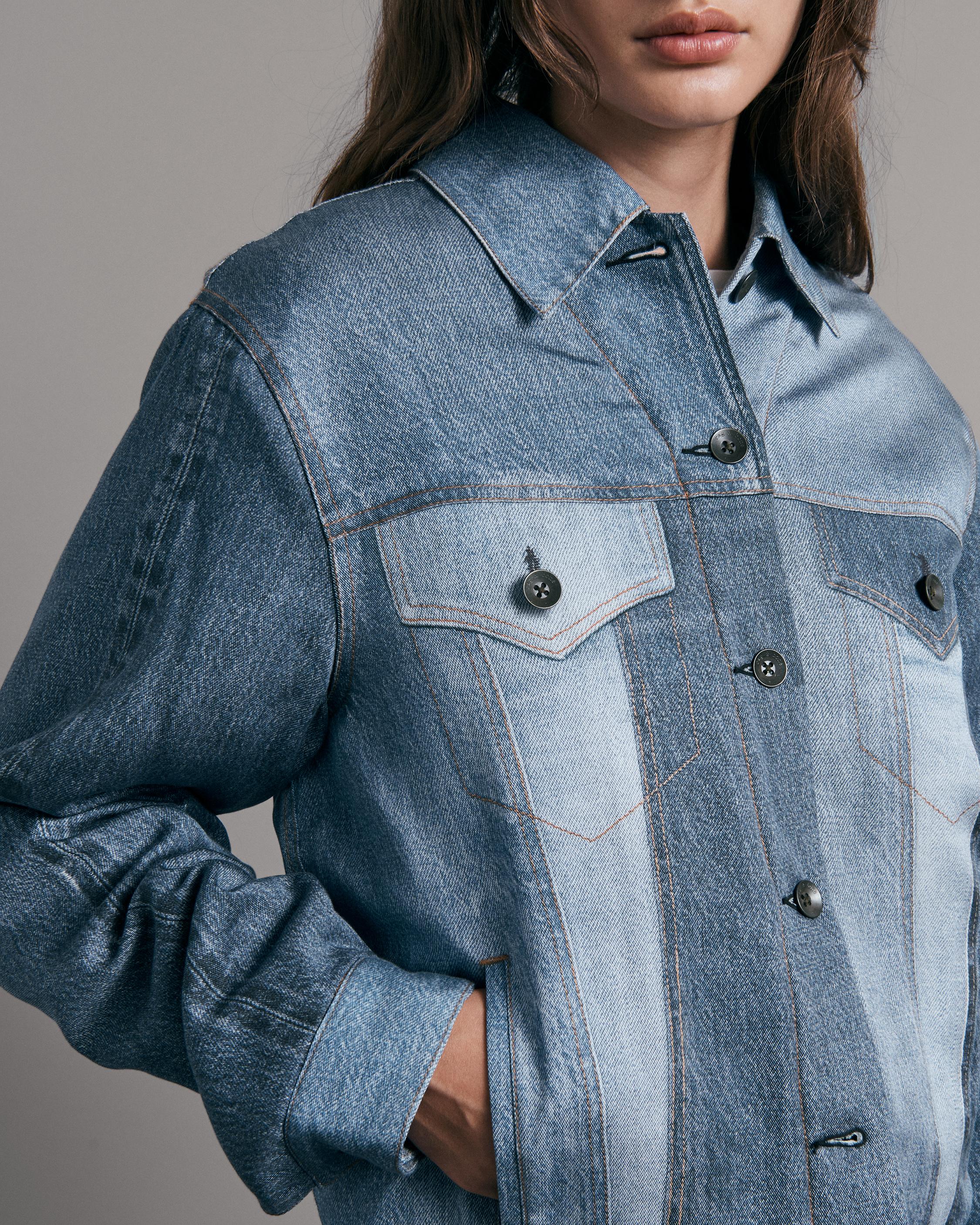 Josephine, Oversized Denim Jacket - Blue