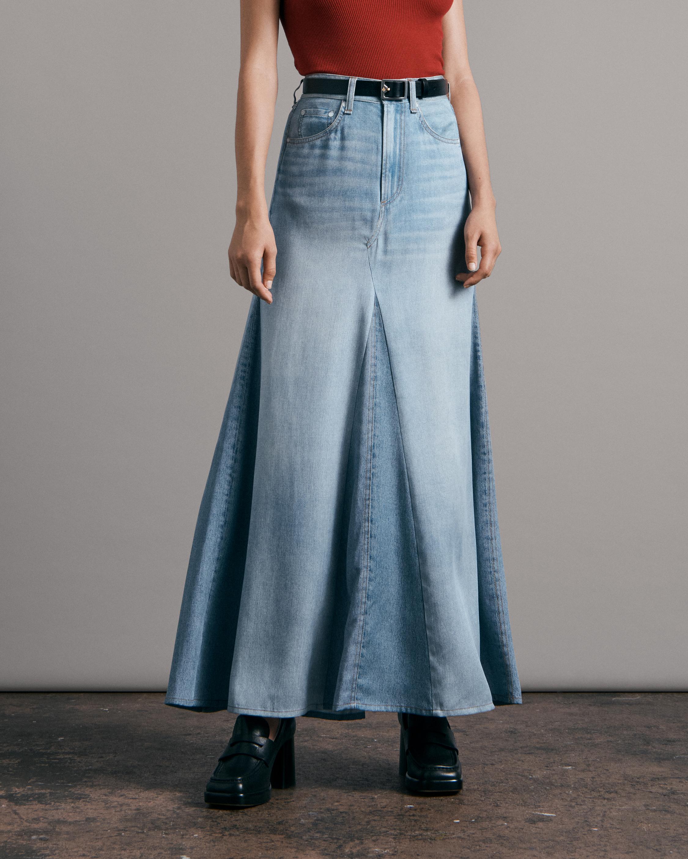 Miramar Maxi Skirt - Get the Denim Look With a Softer Feel