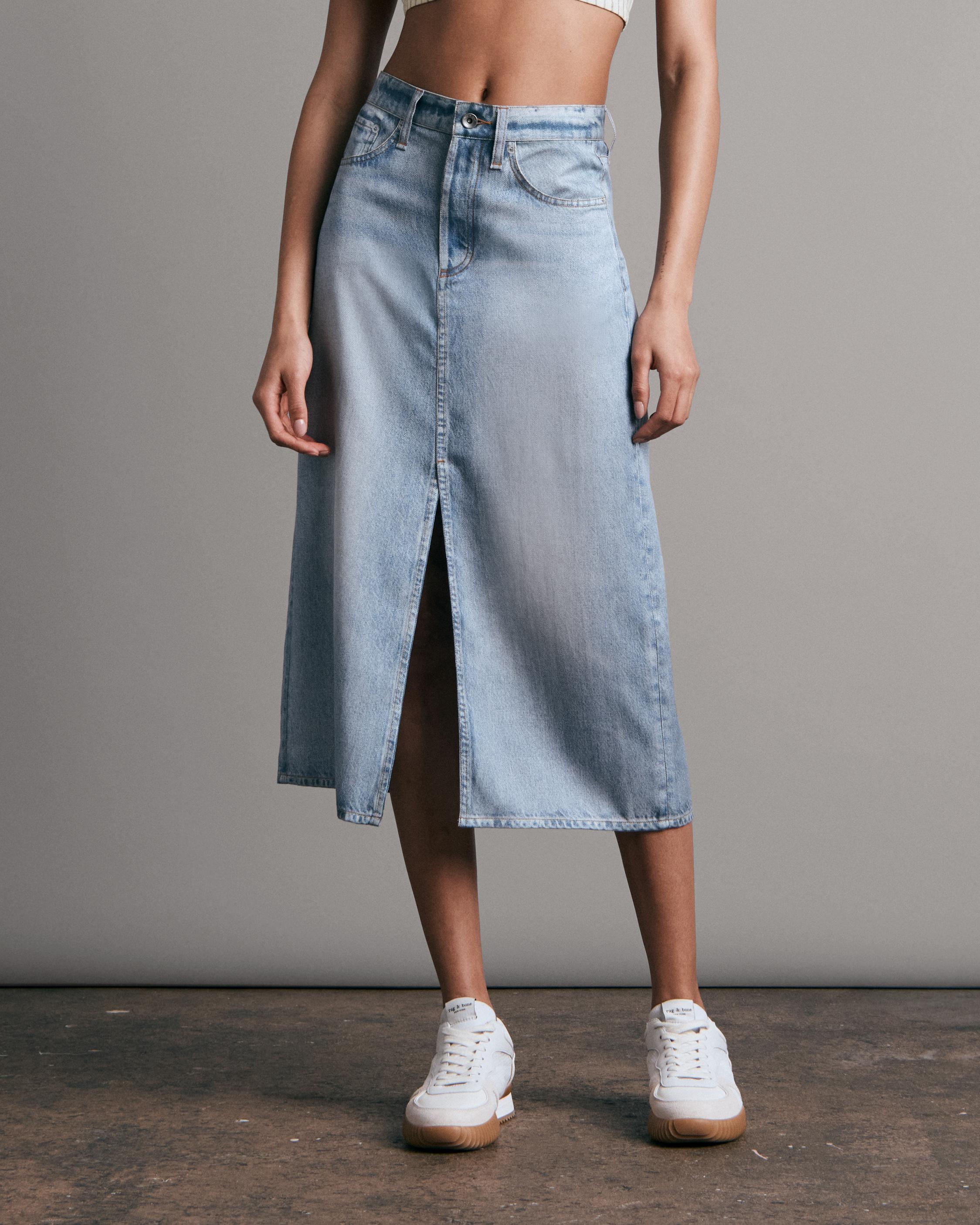 Miramar Midi Skirt | Is it a Jean Skirt? It Just Looks Like Denim