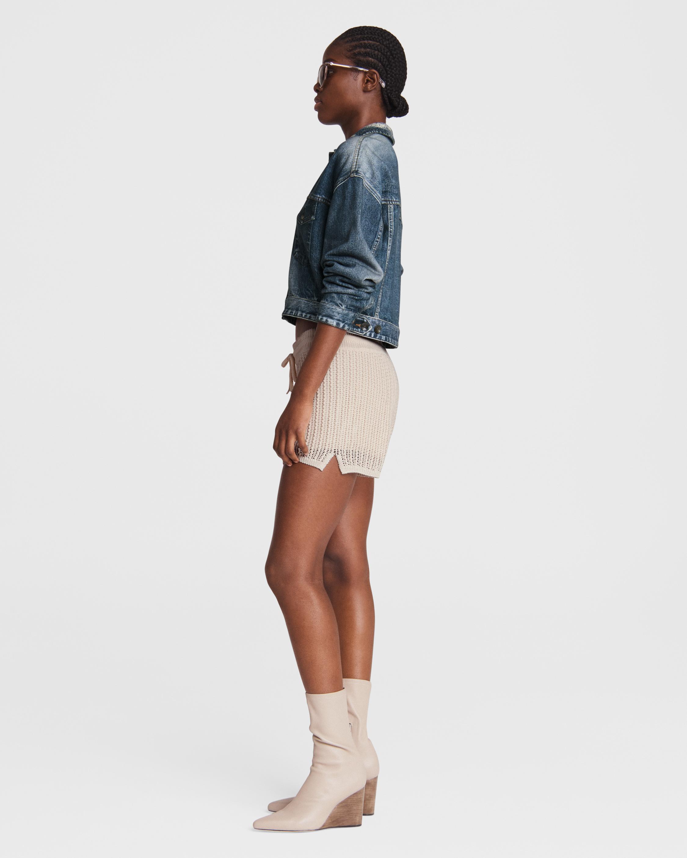 Miramar Cropped Cotton Trucker Jacket - Mel | rag & bone