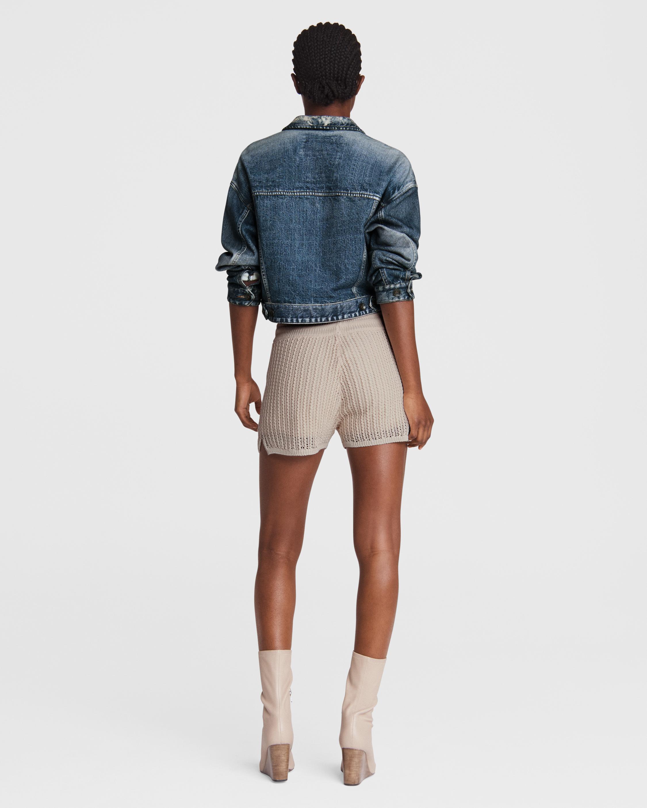 Miramar Cropped Cotton Trucker Jacket - Mel | rag & bone