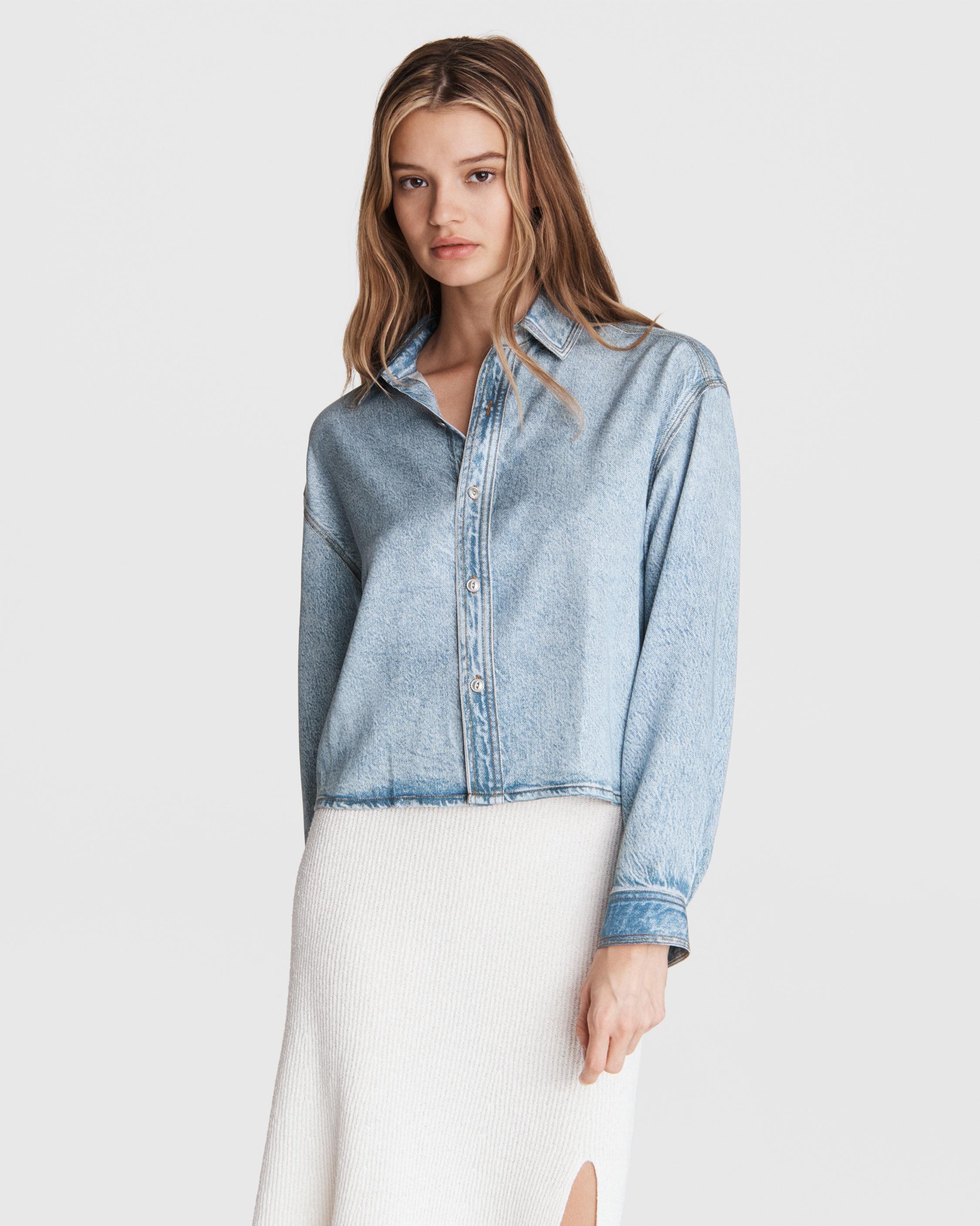 Miramar Charlie - Cropped Denim Shirt, That's Not Really Denim