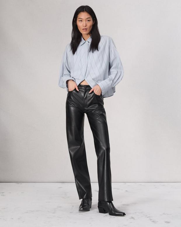 Harlow Faux Leather Pant - Black | rag & bone Harlow Faux Leather Pant - Black | rag & bone