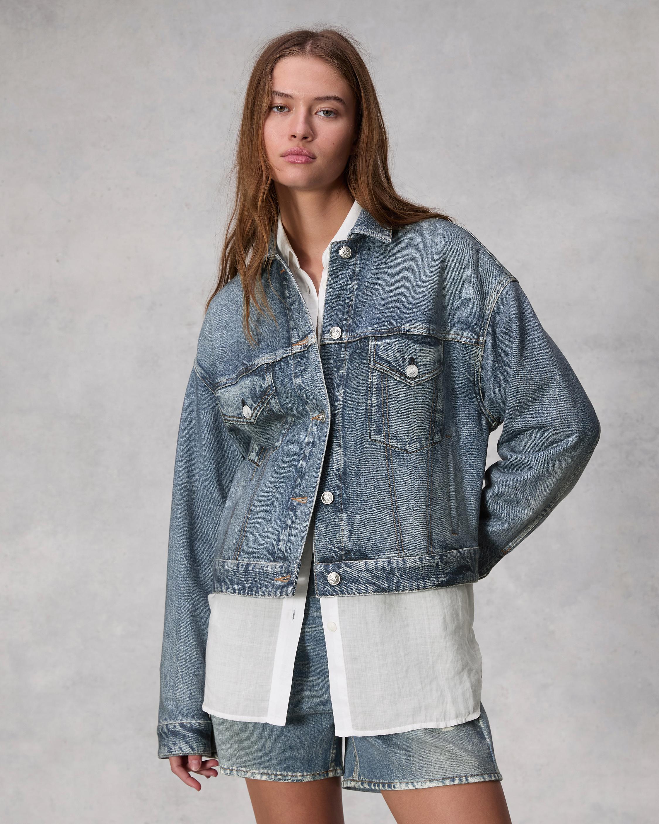 rb Miramar Combo Hooded Trucker Jacket main image 1