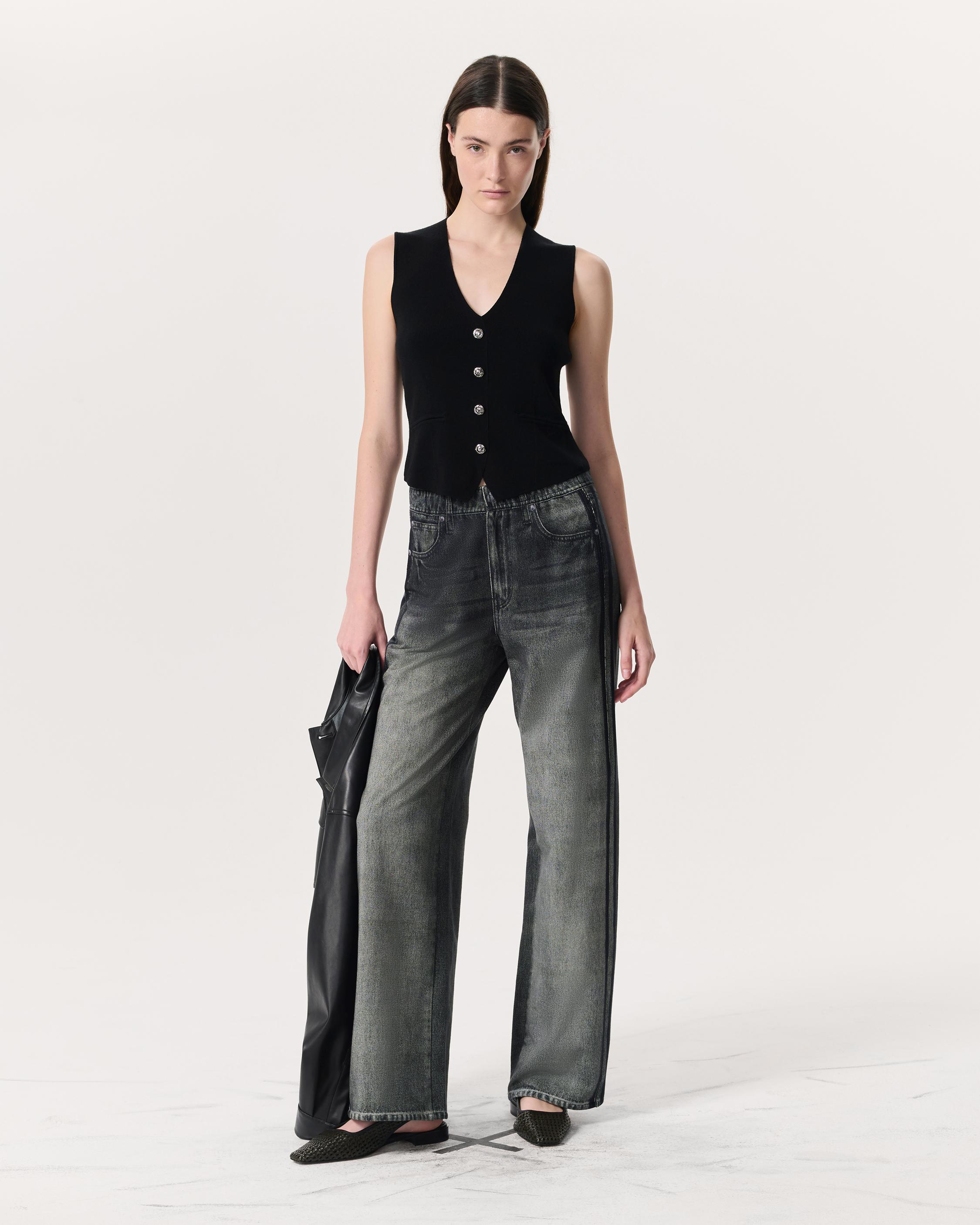 Miramar Wide-Leg Track Pants image number 1
