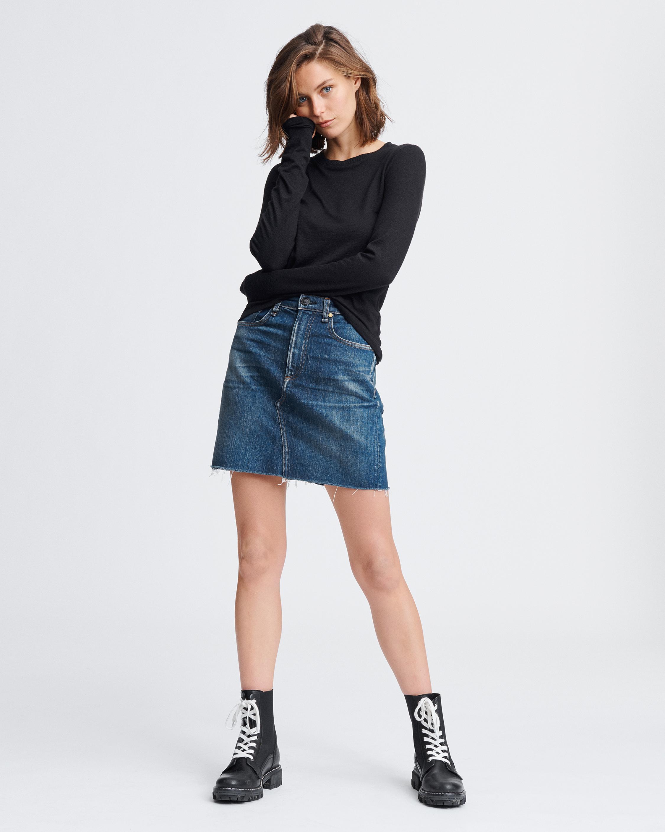 Hayden Jean Skirt in Dark Indigo Magnus | rag & bone