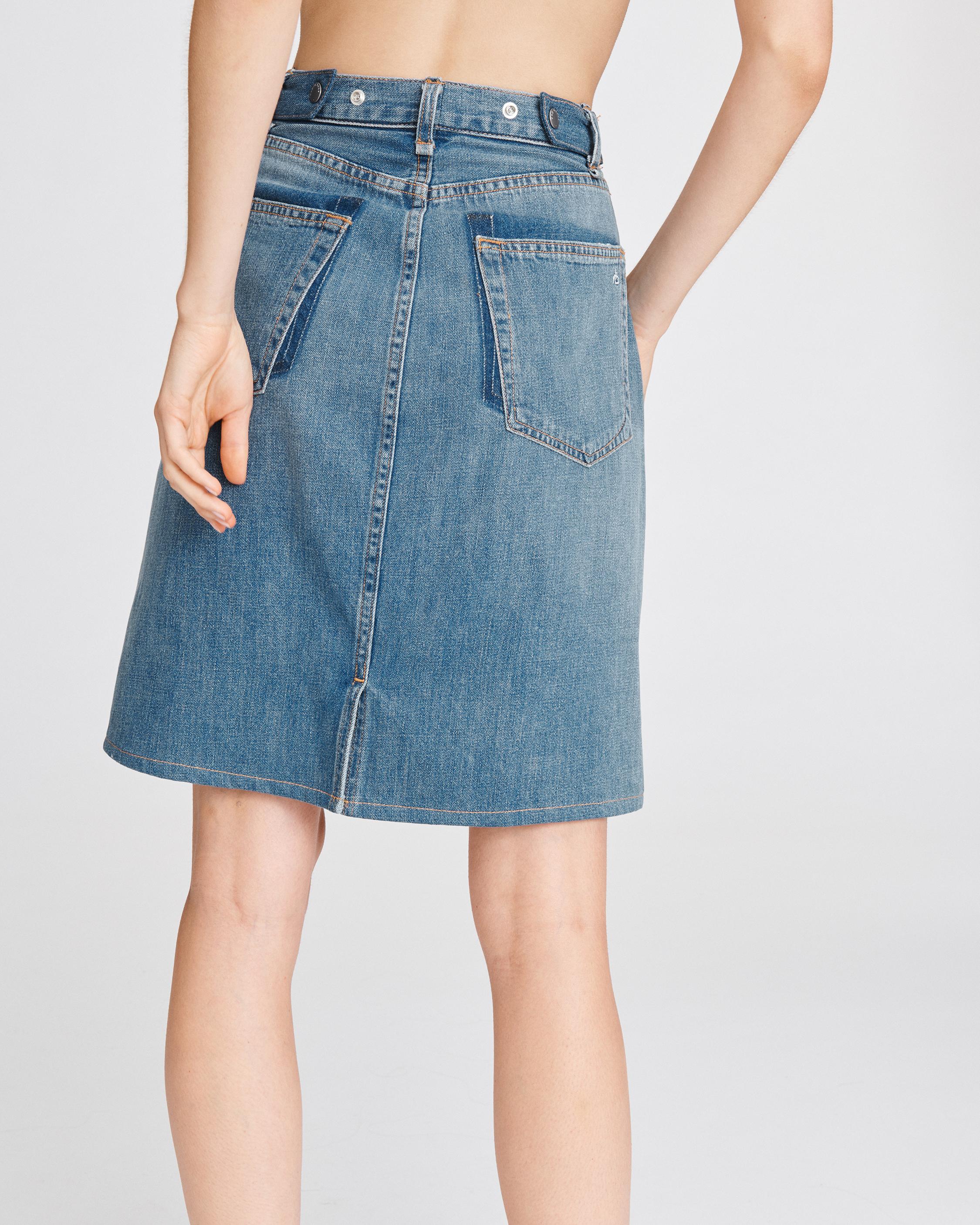 Super High-Rise Custom Denim Skirt | rag & bone