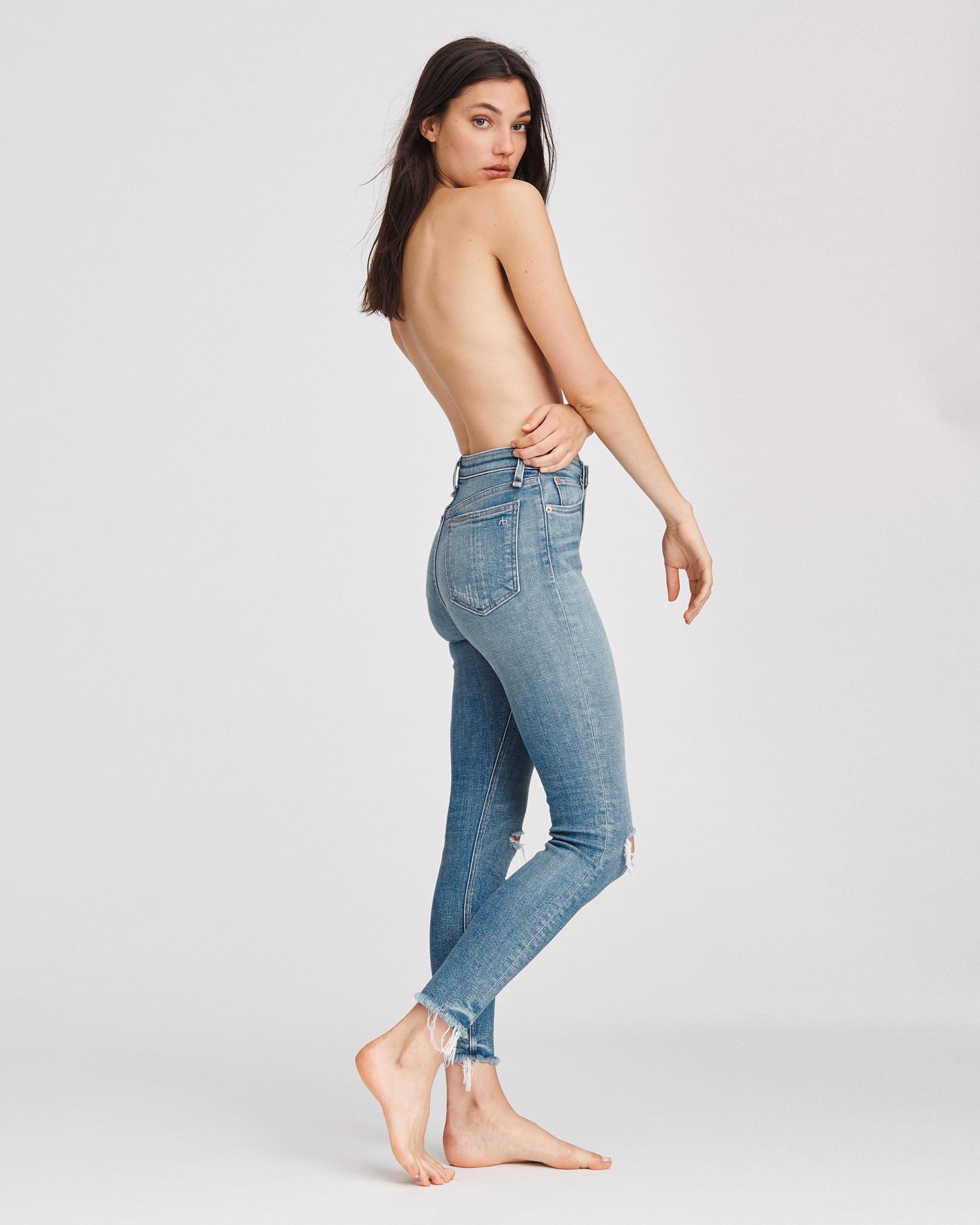 Nina High-Rise Ankle Skinny Jean in Colville