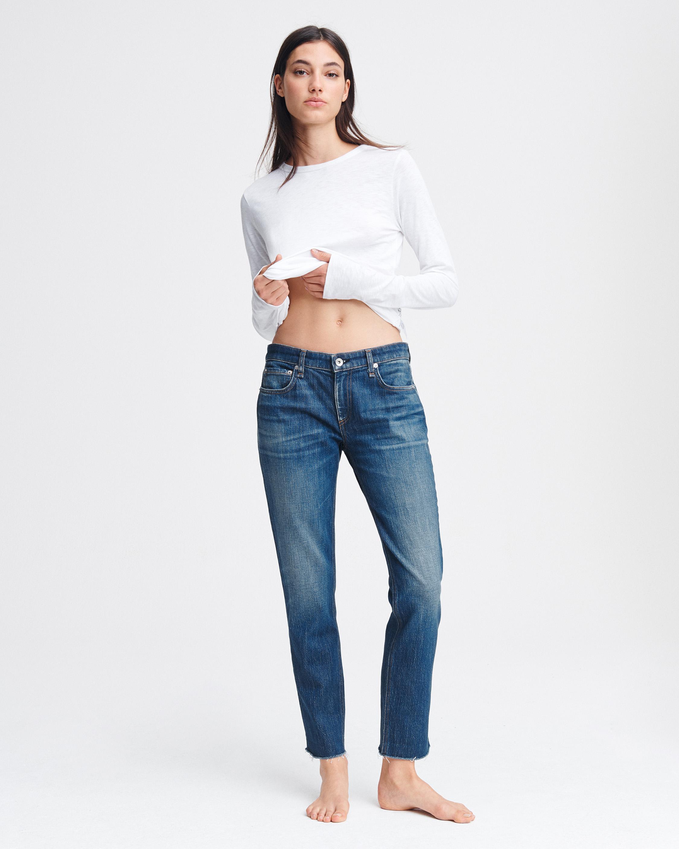 Dre Low Rise Slim Boyfriend Jeans in Magnus rag bone