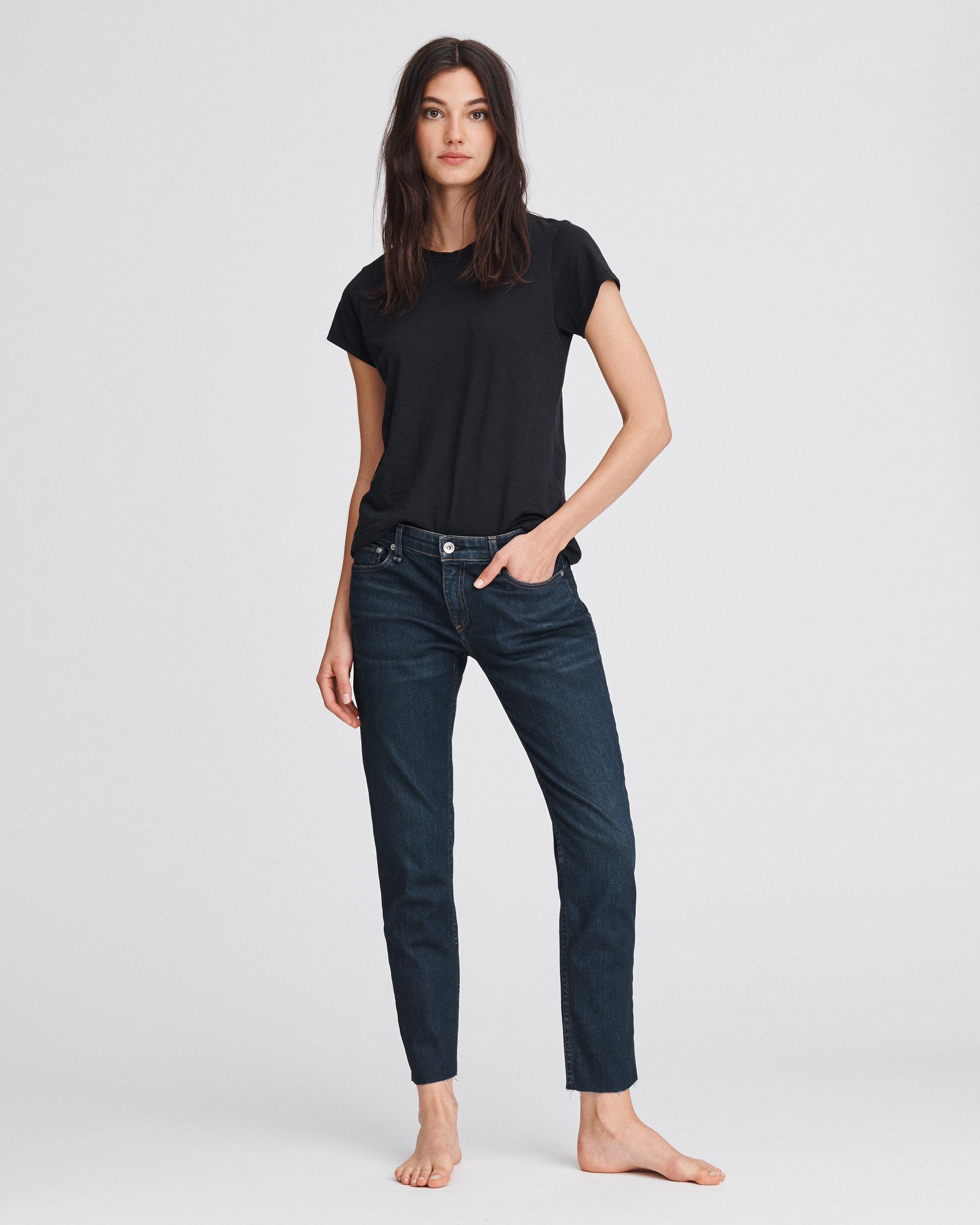 Dre Low-Rise Slim Boyfriend Jeans in New Worn | rag & bone