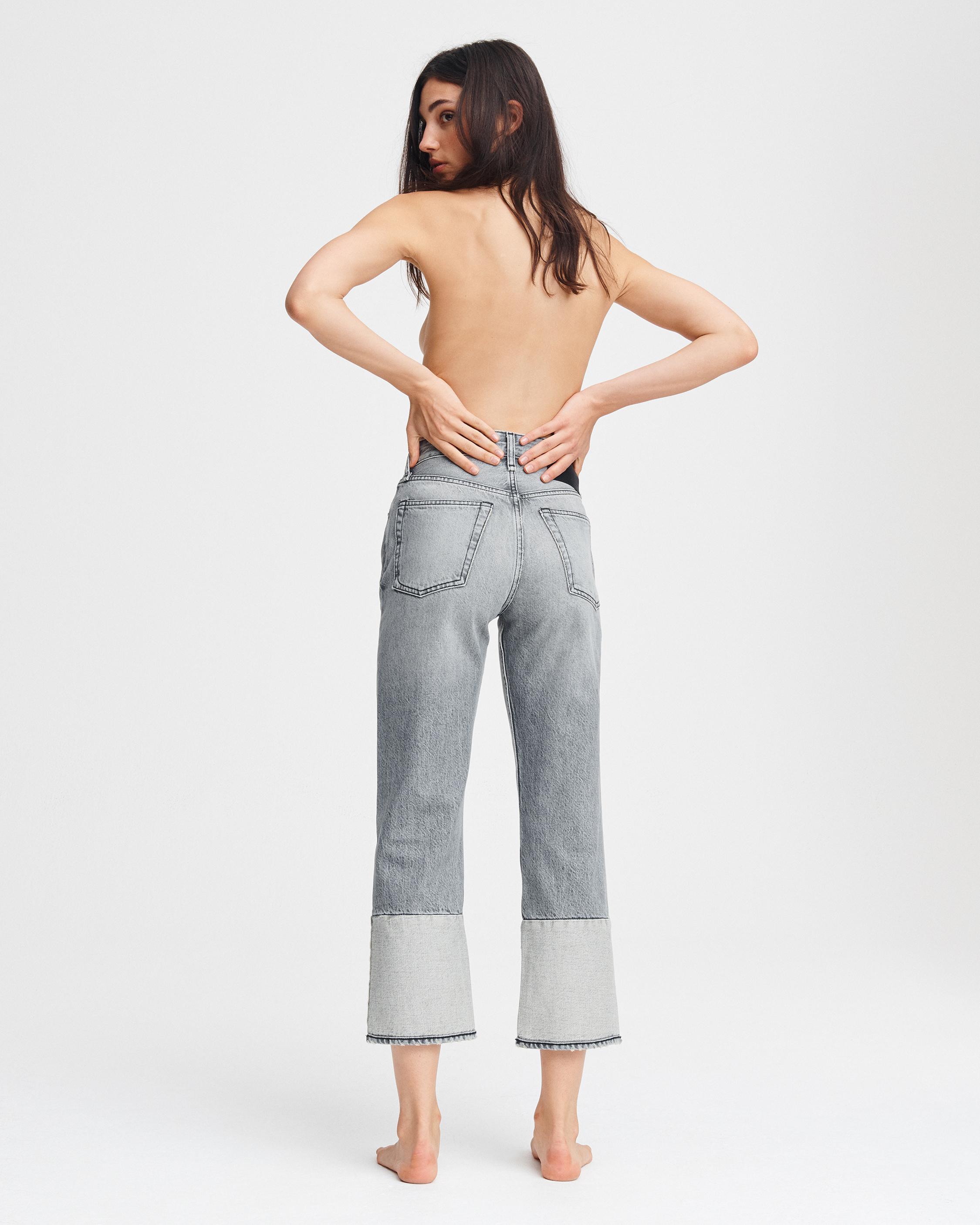 Maya High-Rise Ankle Straight Leg Jeans in Rocco