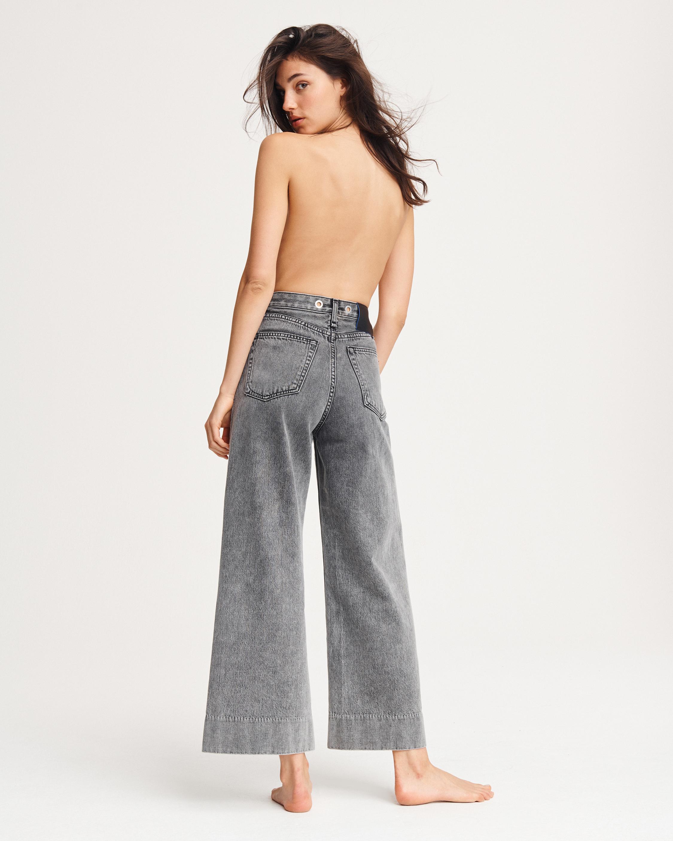 Ruth Super High-Rise Ankle Wide Leg in Avro