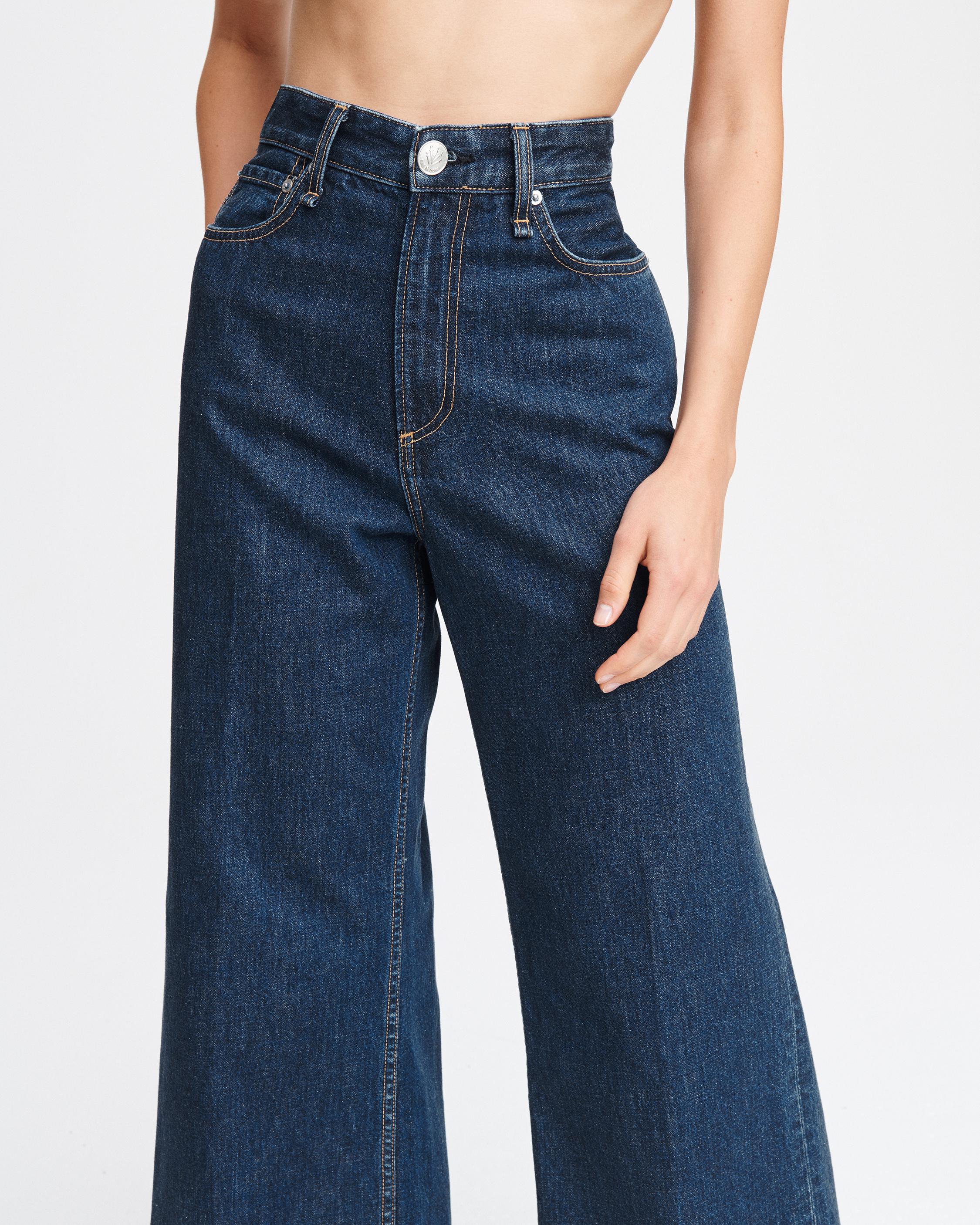 Ruth Super High-Rise Wide Leg Jean in Cote D'Azur | rag & bone