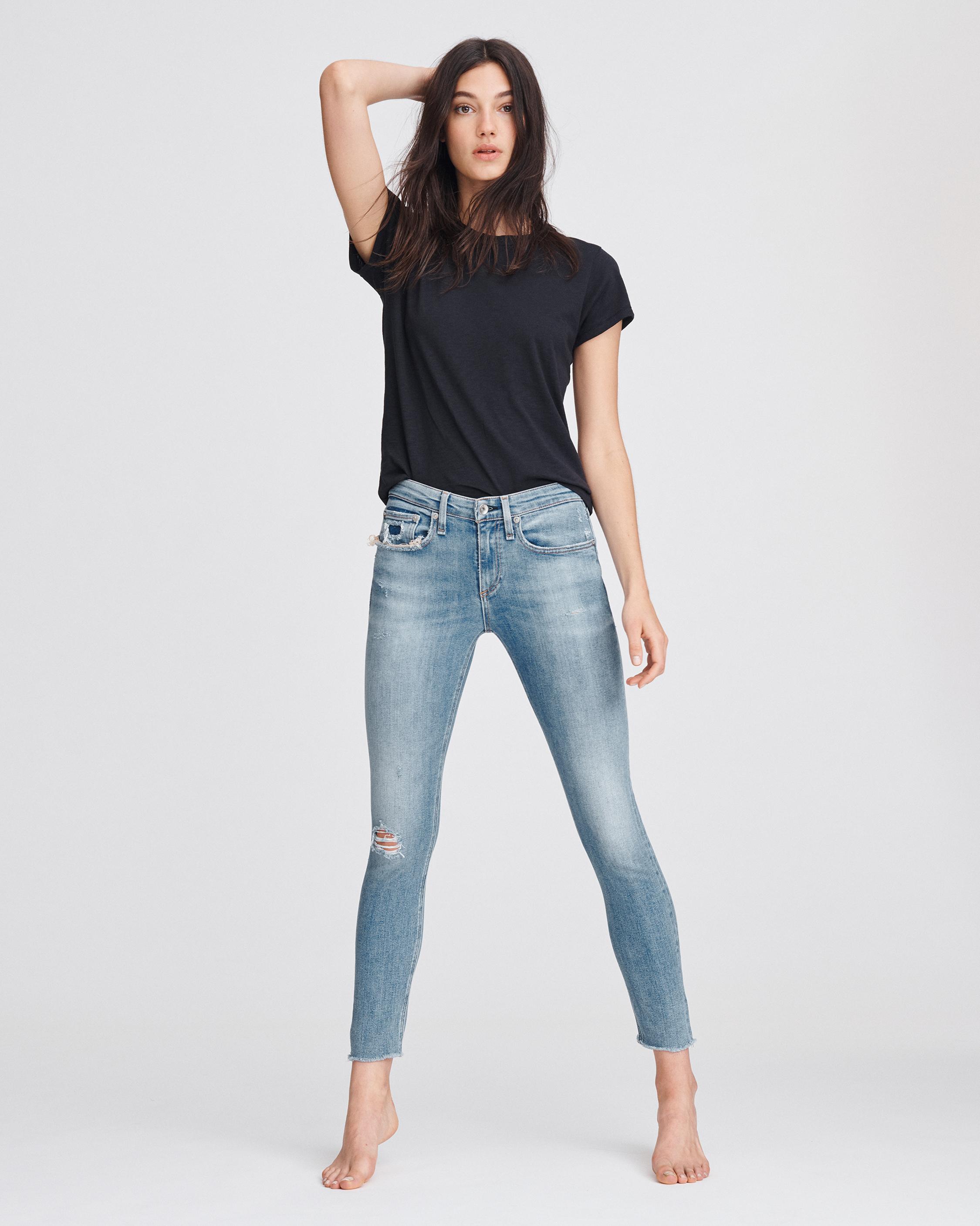 Cate Mid-Rise Ankle Skinny Jean in Cabell