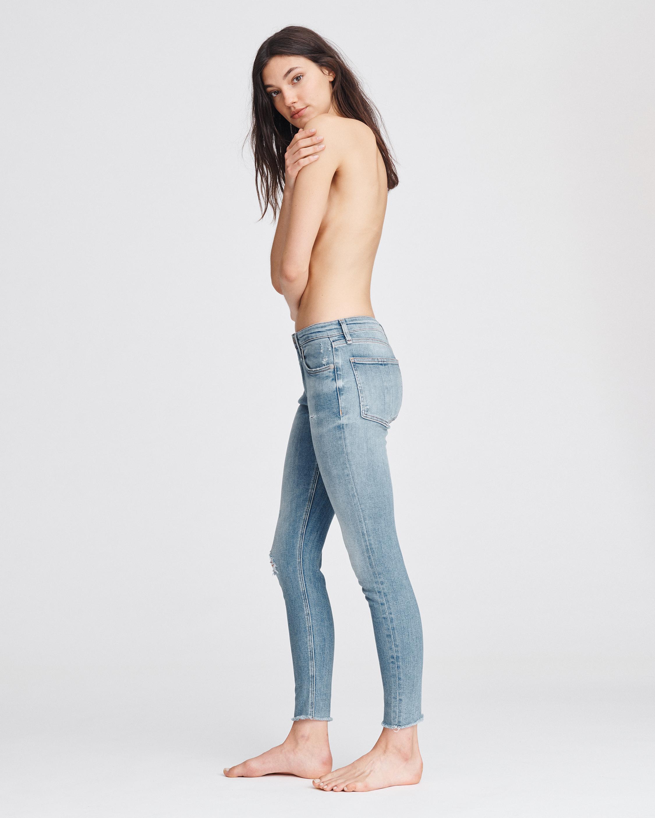 Cate Mid-Rise Ankle Skinny Jean in Cabell