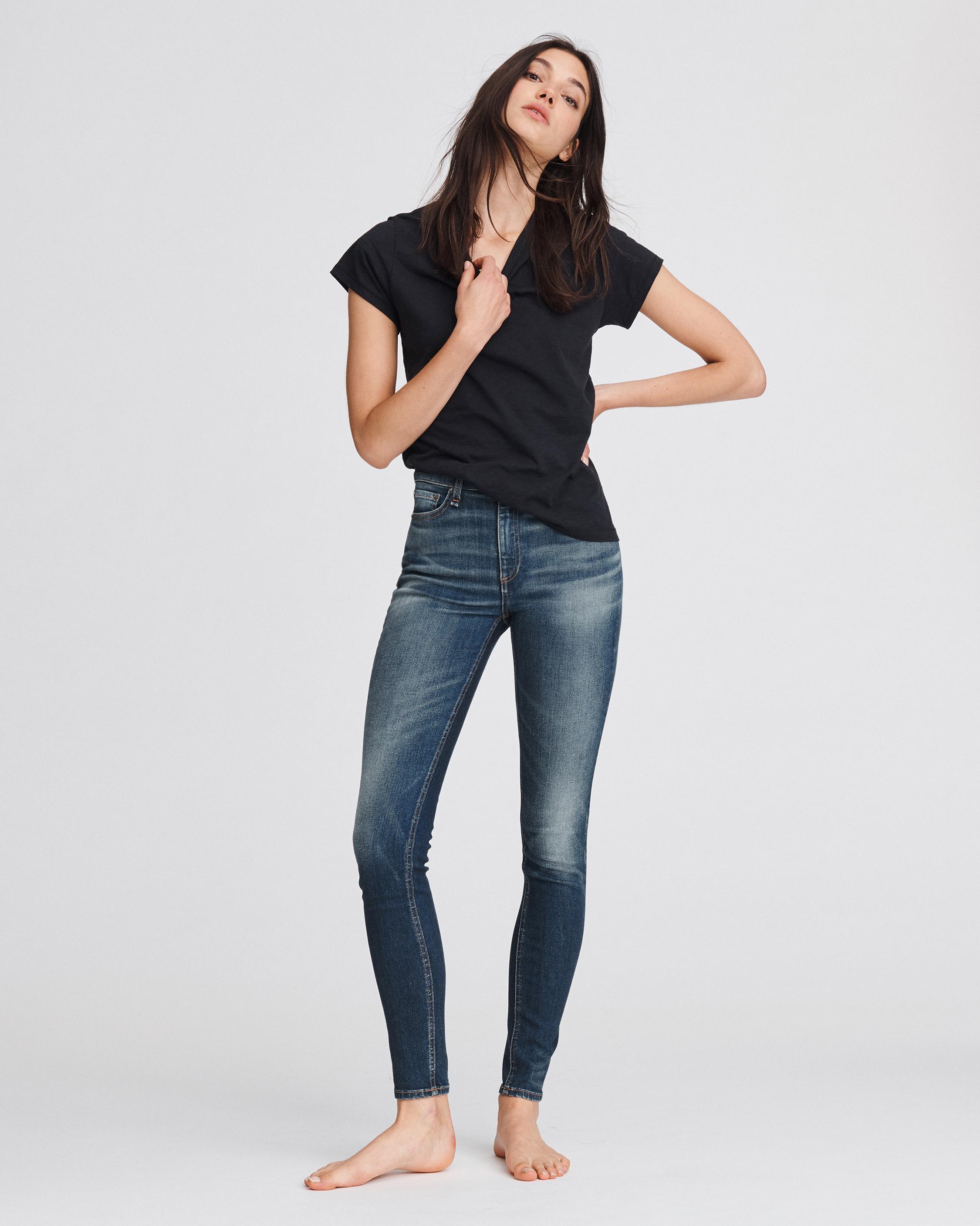 Rag bone high rise sales skinny