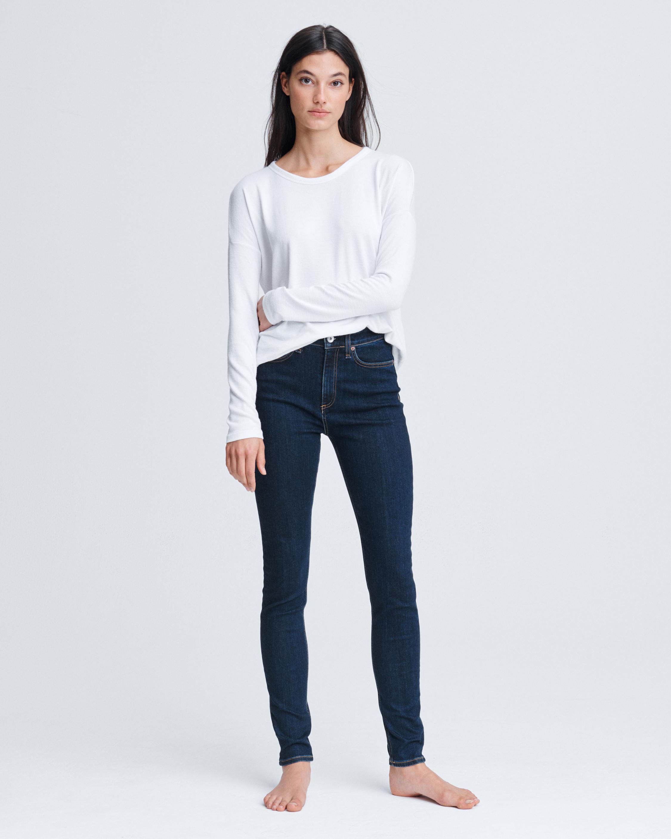 Rag and bone jeans high hot sale rise skinny