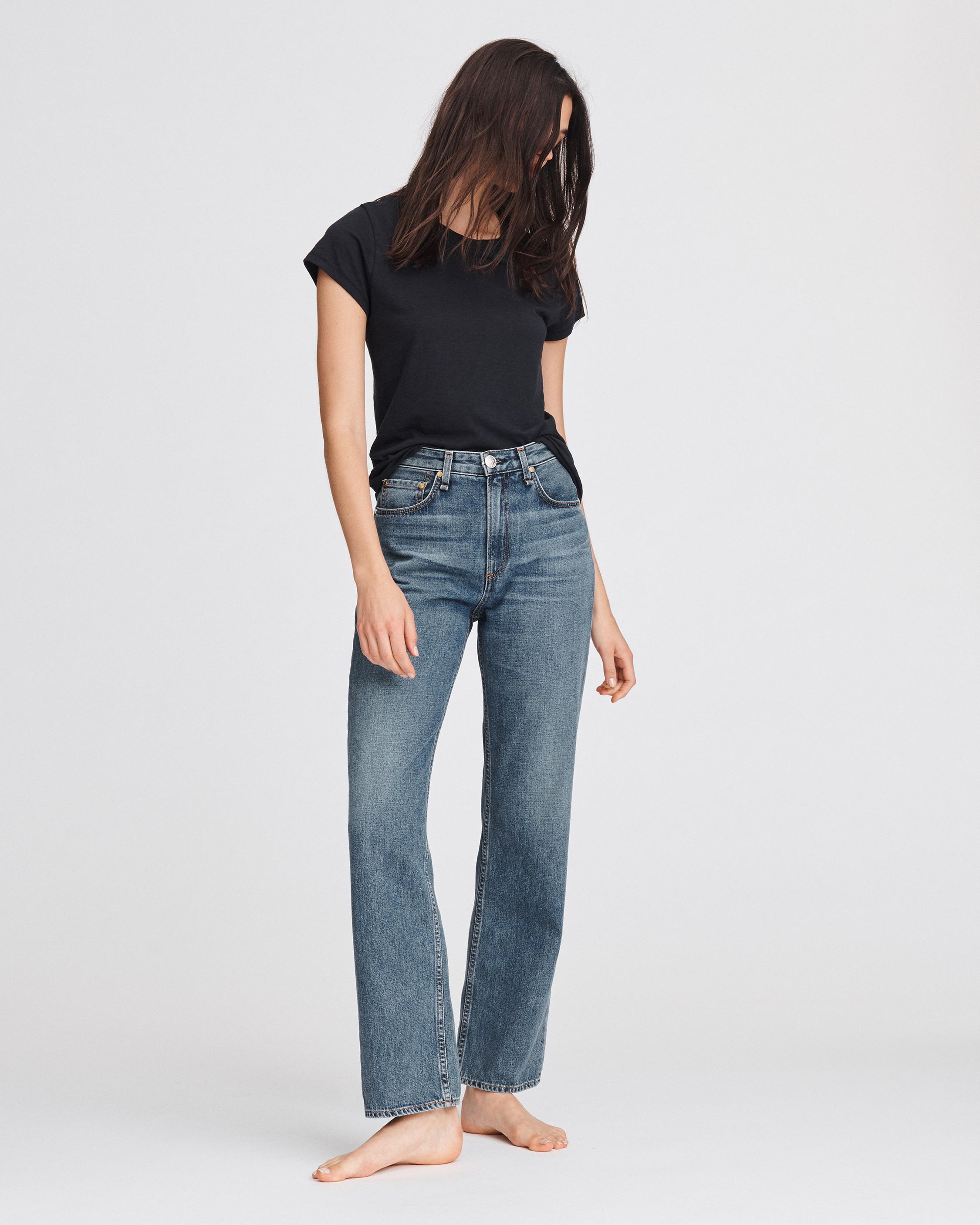 Ruth Super High-Rise Straight Jeans in Melanie