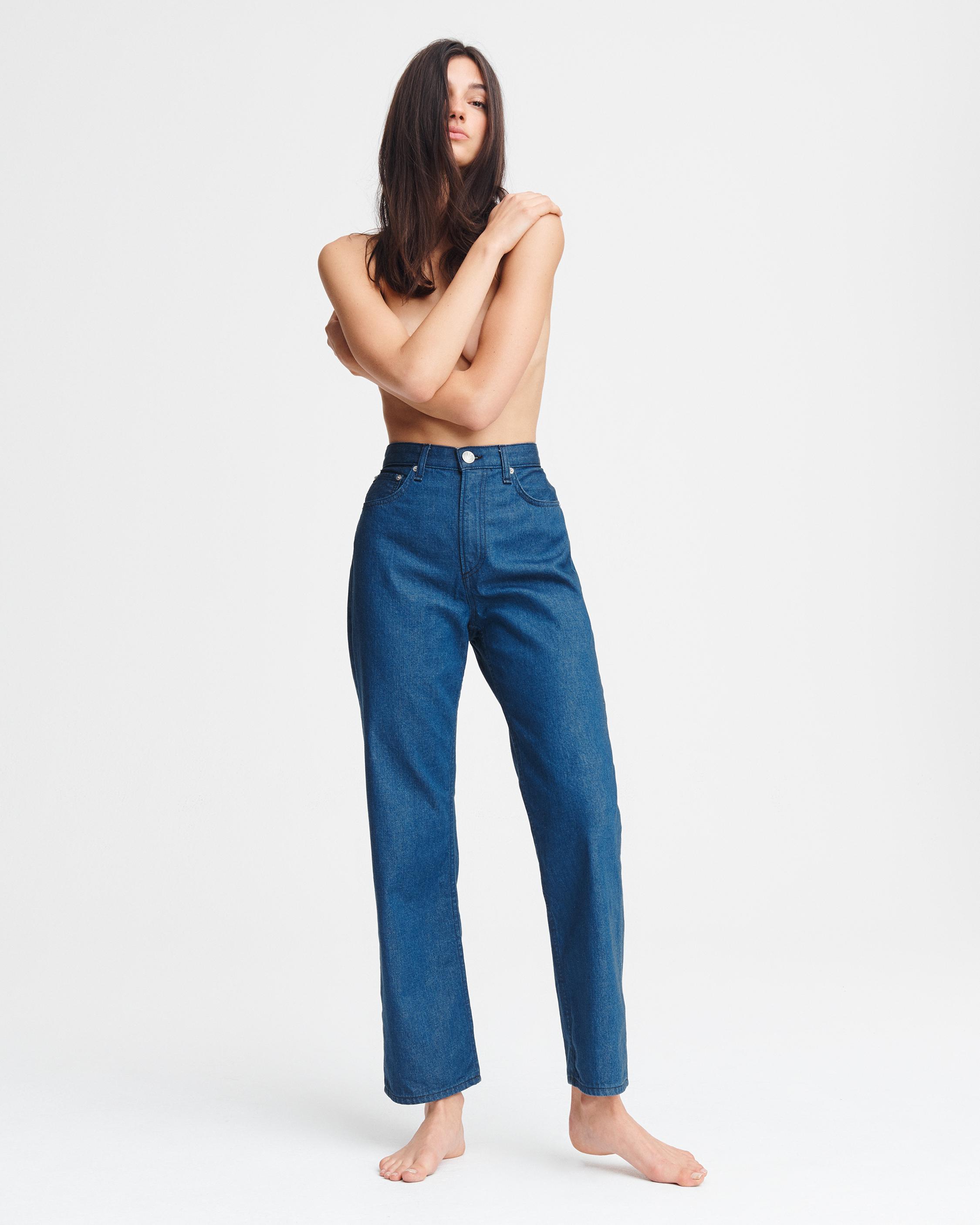 Dr Monogram No.6 High Waist Straight Denim – Dé Rococo