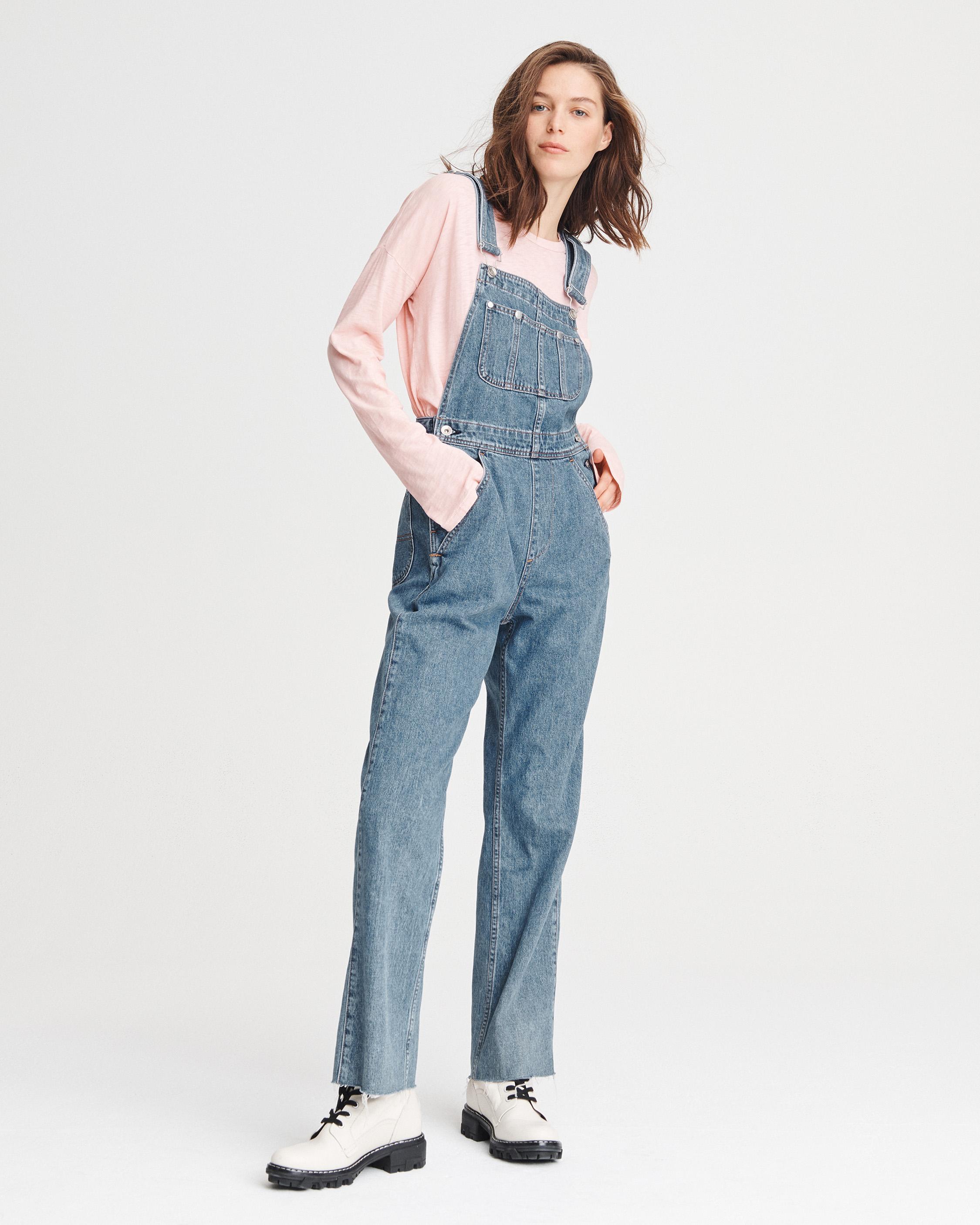 Ruth Straight Women's Overalls in Clean Lagoon | rag & bone